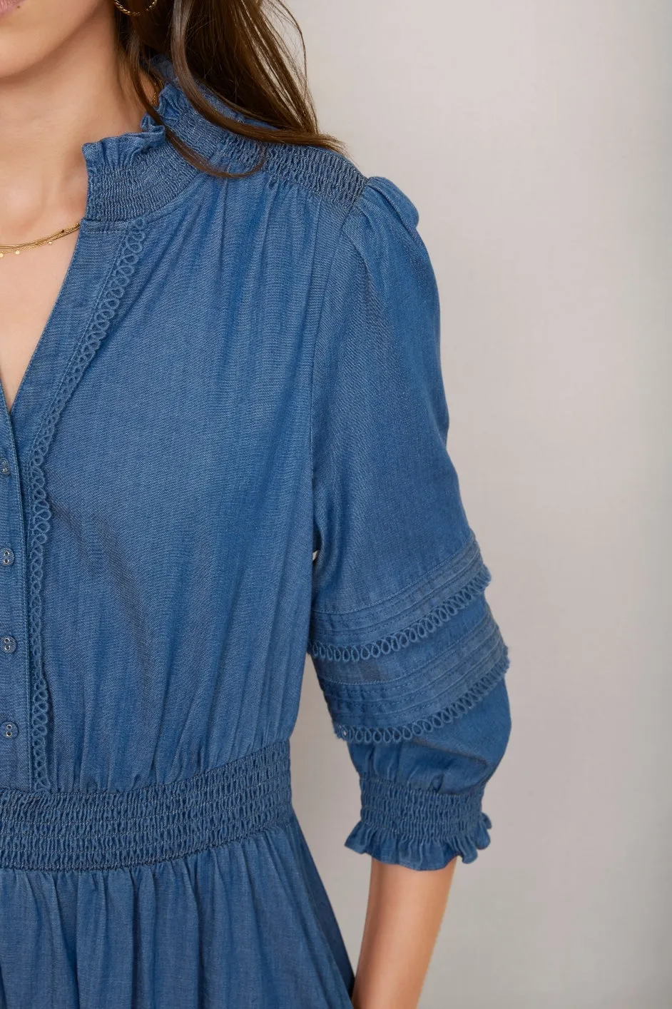 Alina Dress - Chambray
