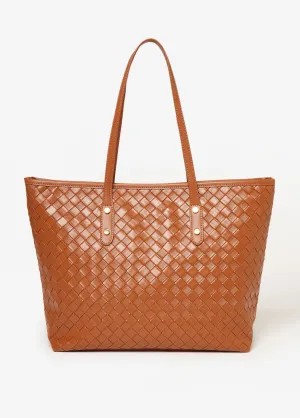 Basketweave Tote