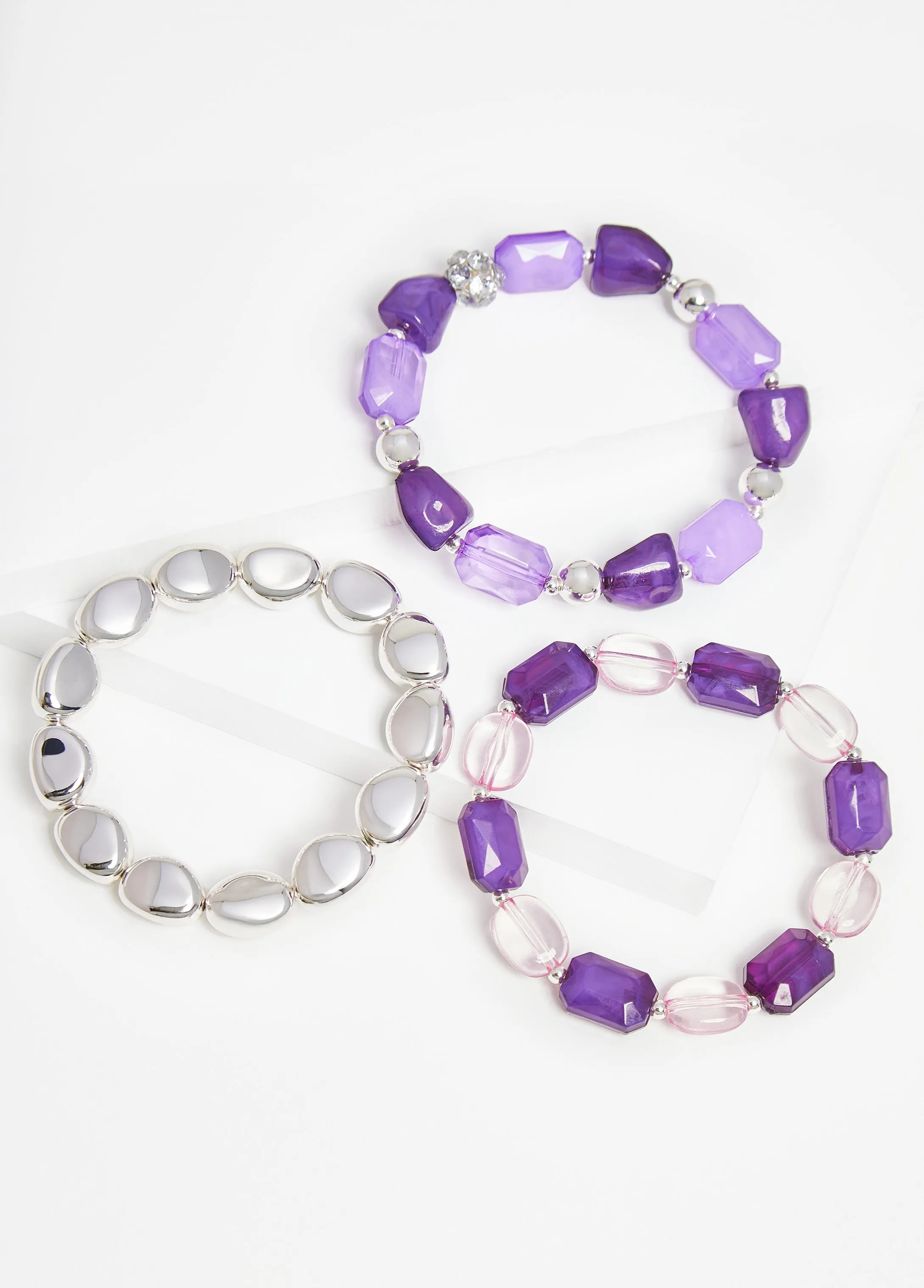 Bead & Crystal Bracelet Set