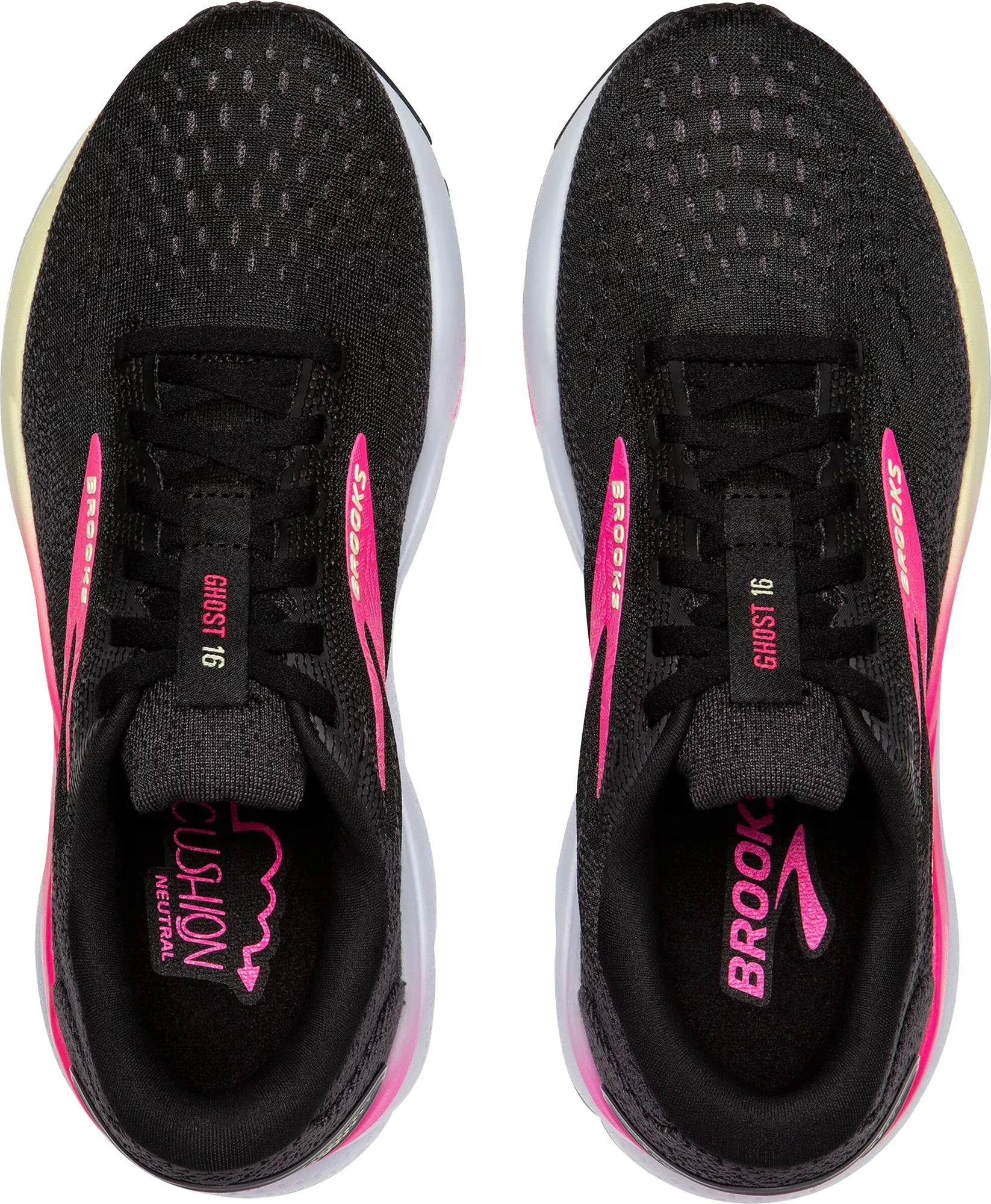 Brooks Ghost 16 Womens Running Shoes - Black