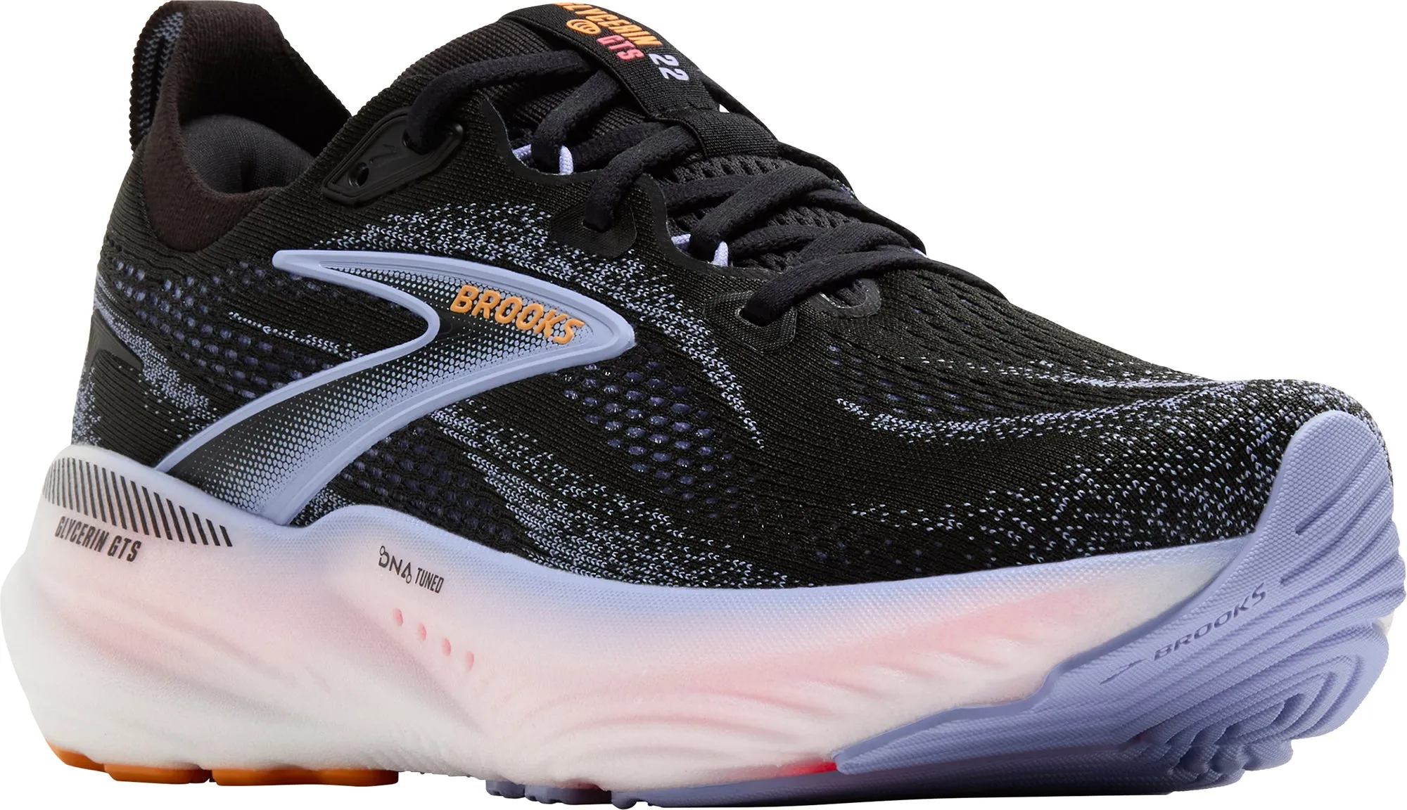 Brooks Glycerin GTS 22 Womens Running Shoes - Black