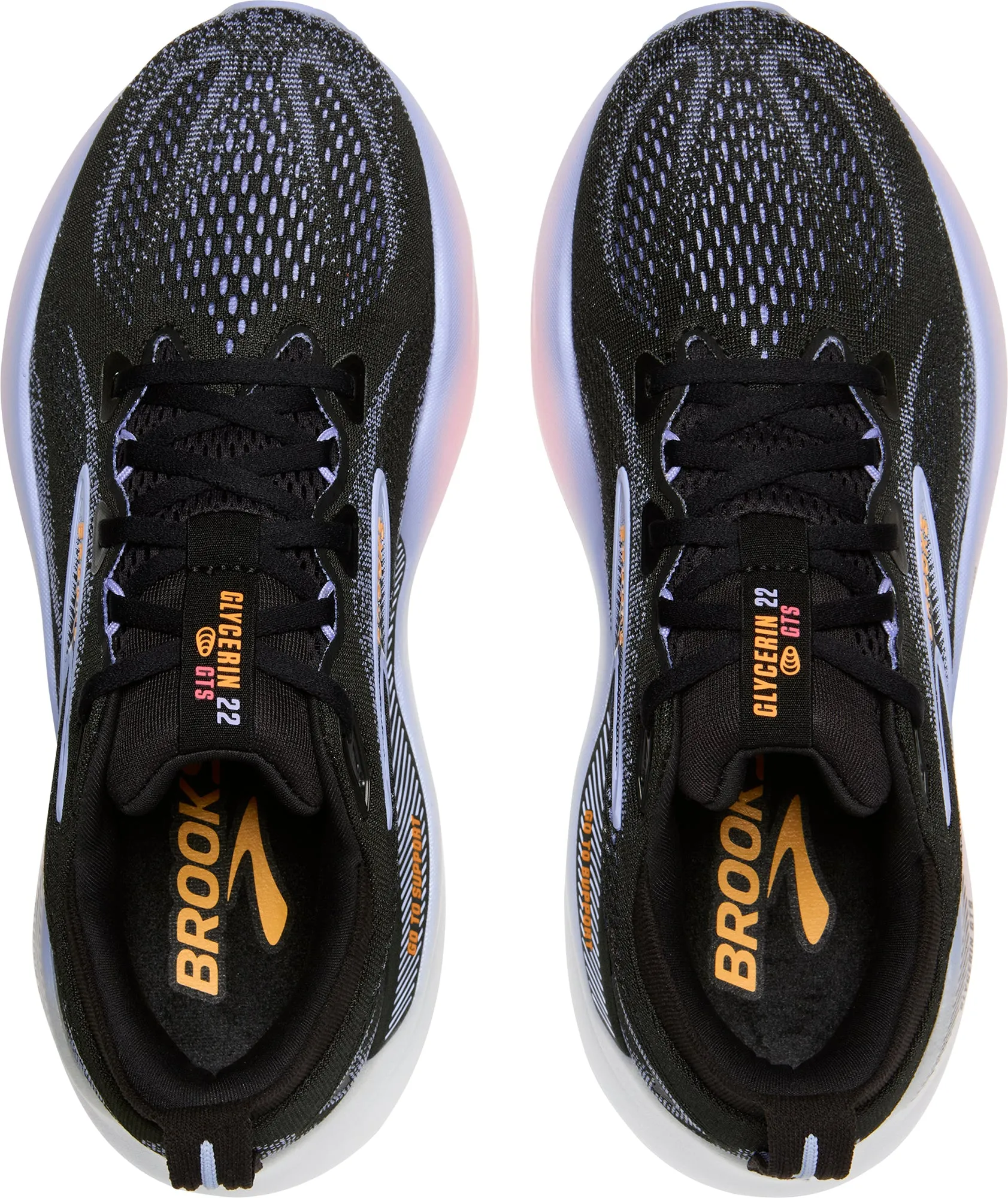 Brooks Glycerin GTS 22 Womens Running Shoes - Black