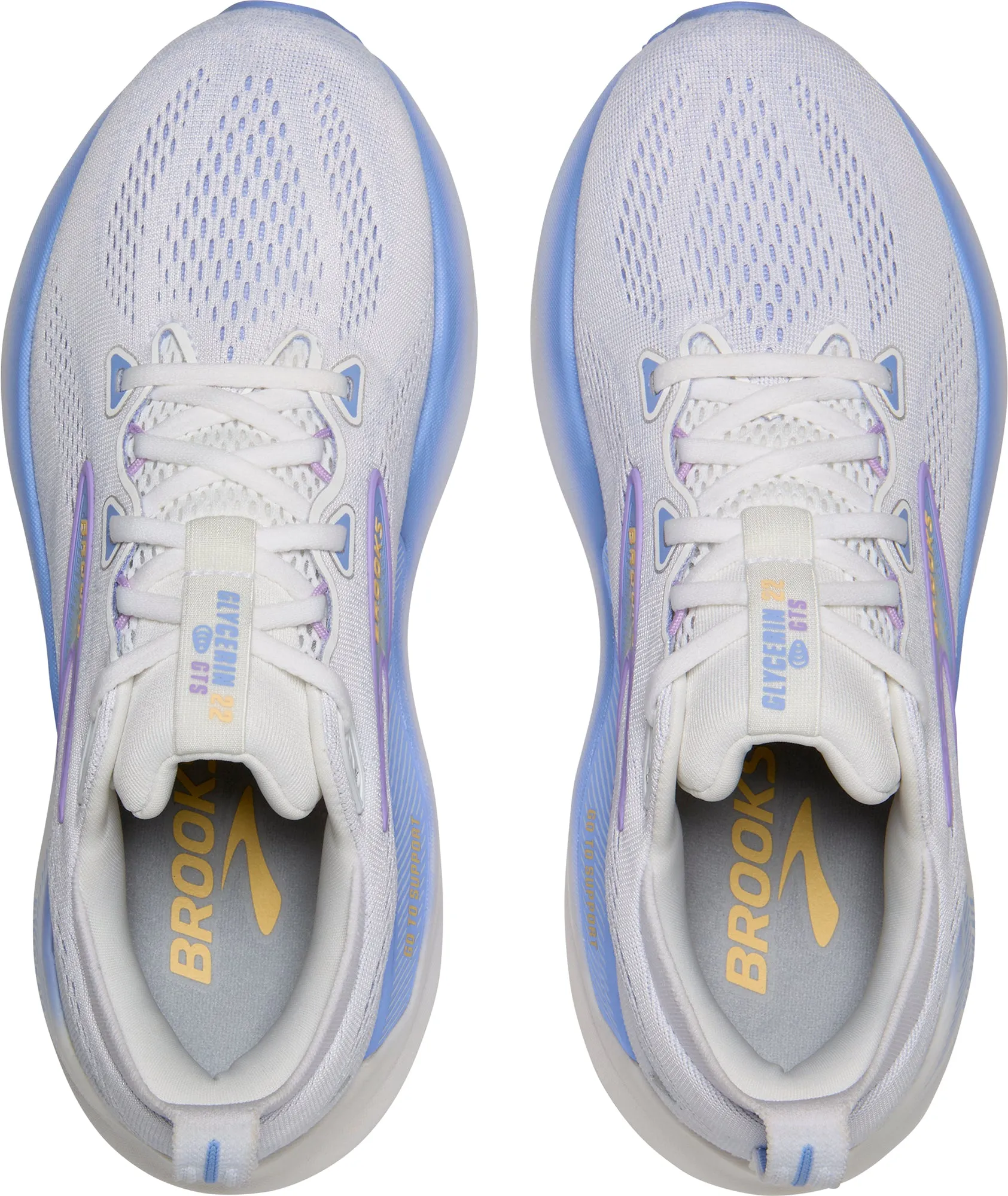 Brooks Glycerin GTS 22 Womens Running Shoes - White