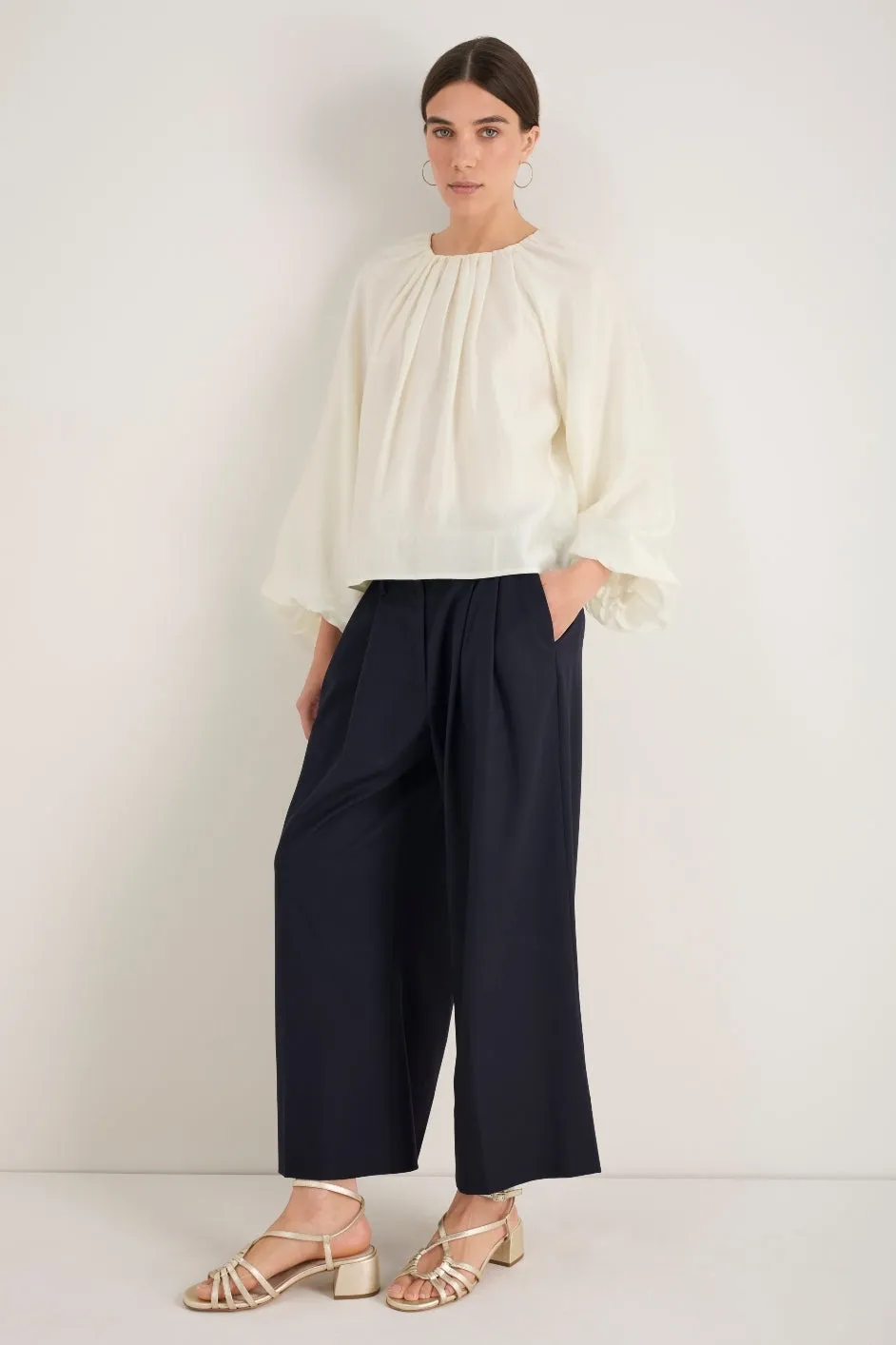 Cath x WYSE Lauren Top - Ivory