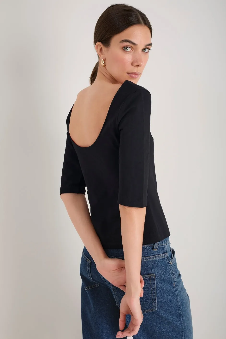 Cath x WYSE Margot Ballet Top - Black