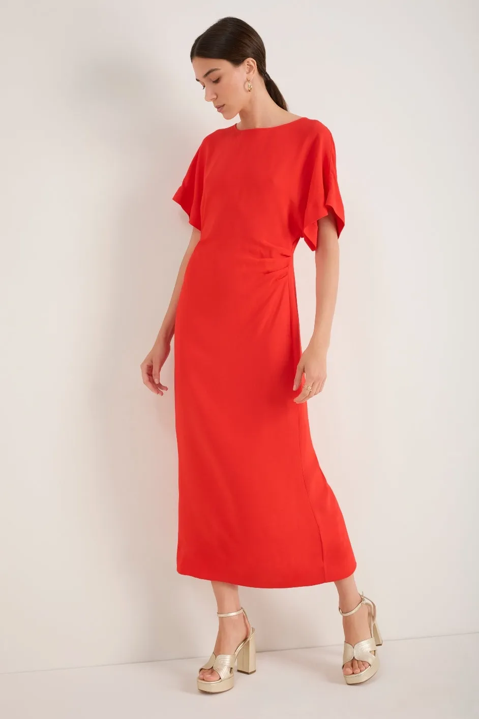 Cath x WYSE Vivienne Dress - Tomato Red