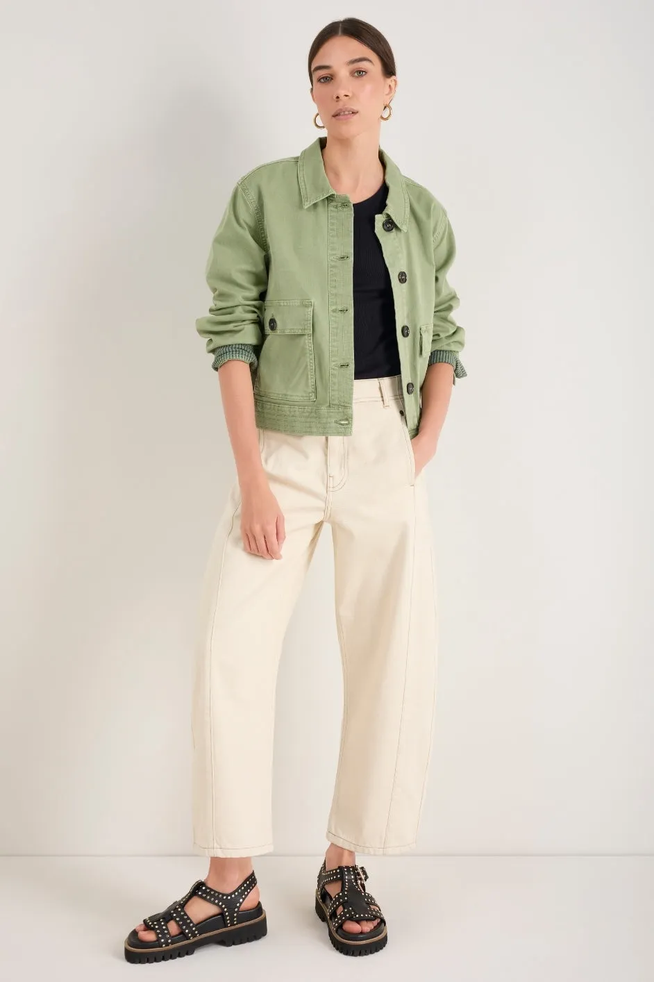 Charlie Horseshoe Jean - Ecru