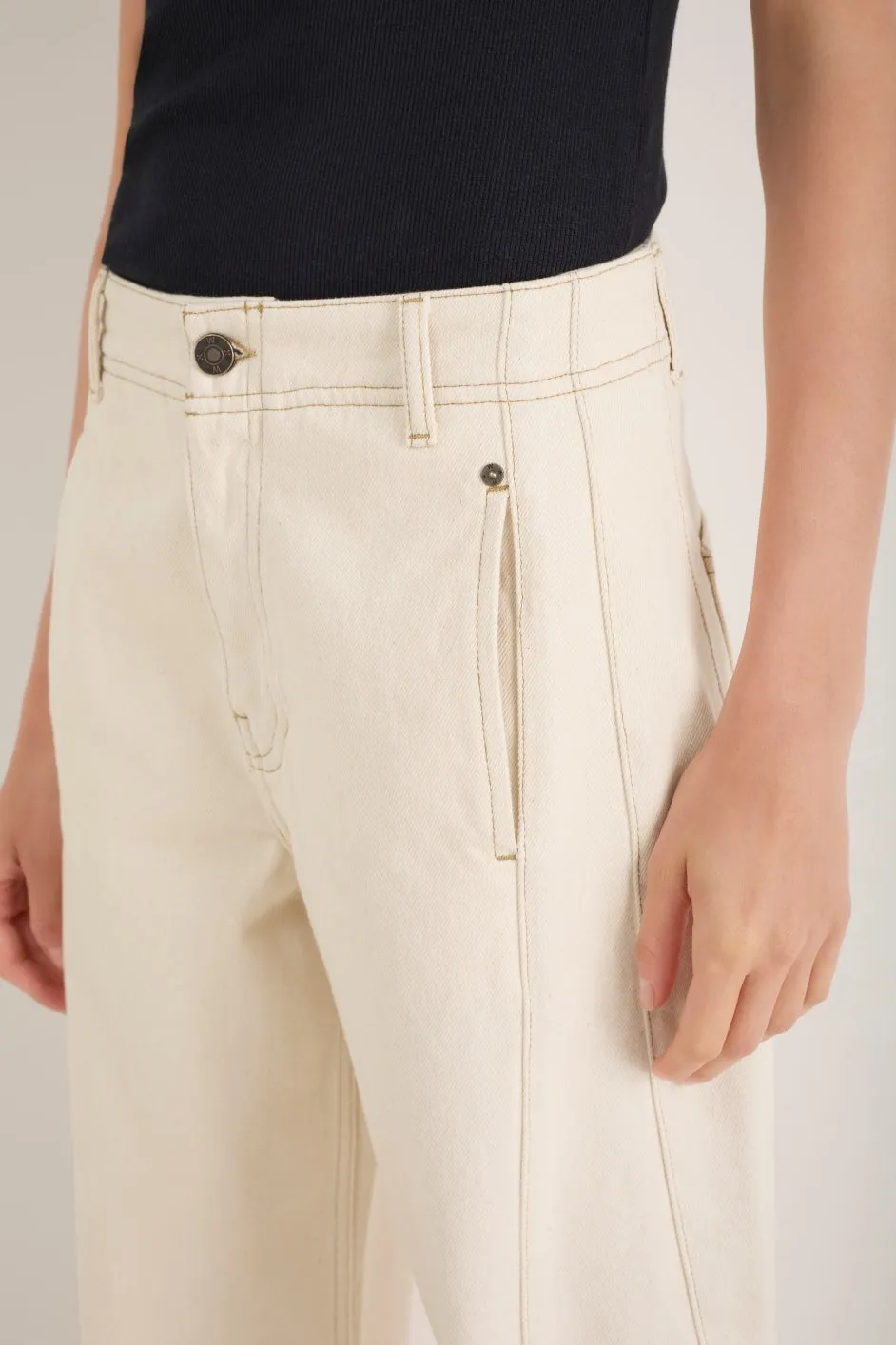 Charlie Horseshoe Jean - Ecru