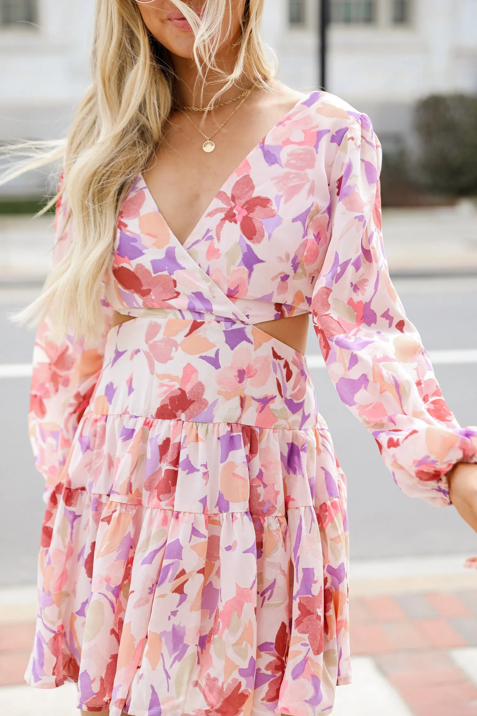 Charming Dedication Floral Mini Dress