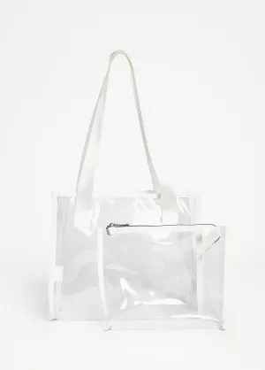 Clear Pouch And Tote Set