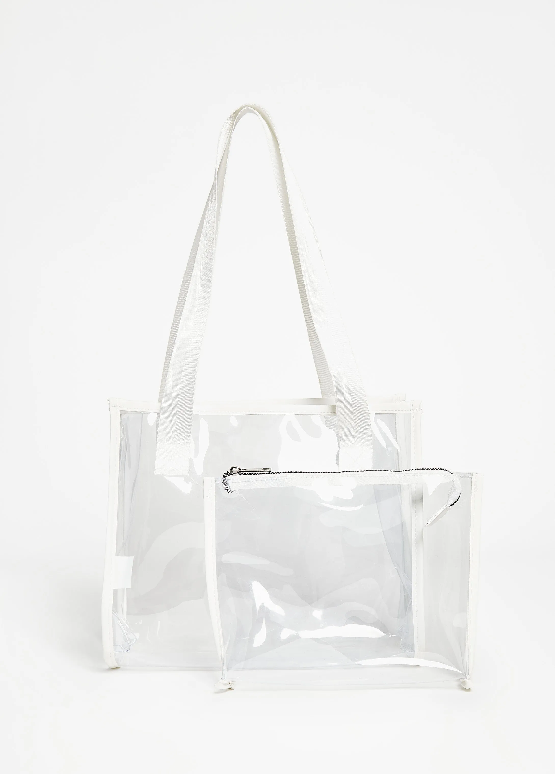 Clear Pouch And Tote Set