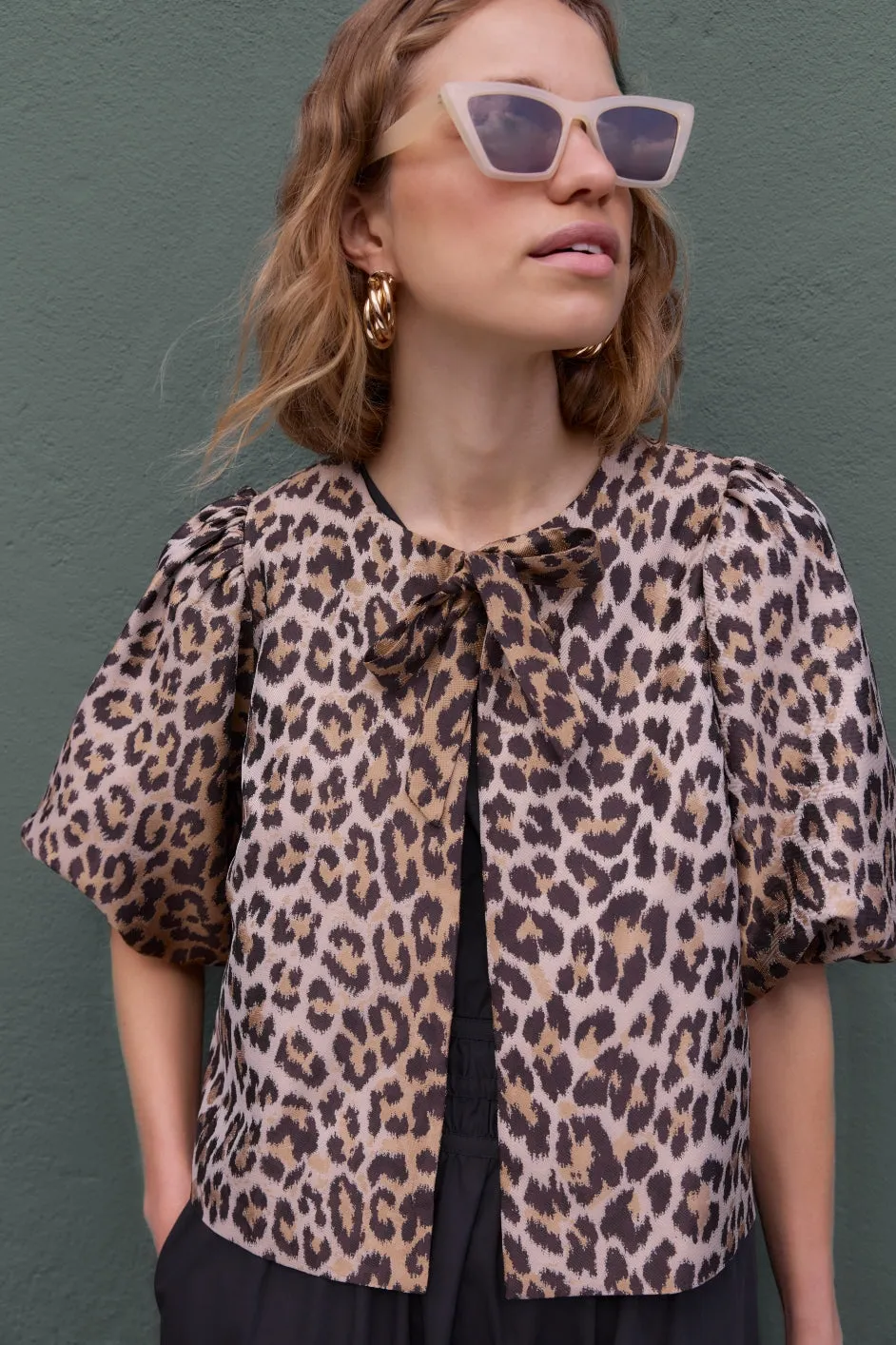 Coral Top - Leopard