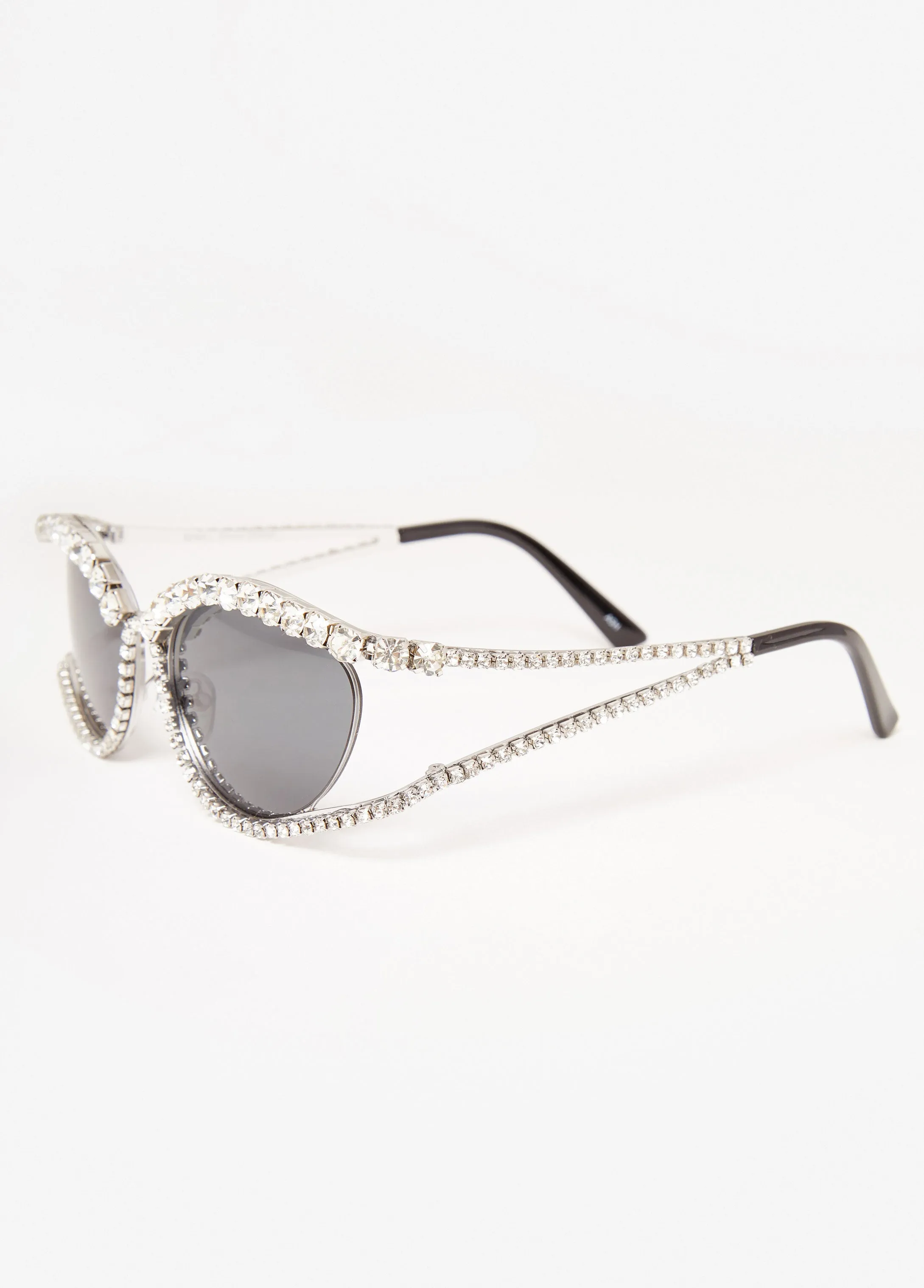 Crystal Cutout Cat Eye Sunglasses