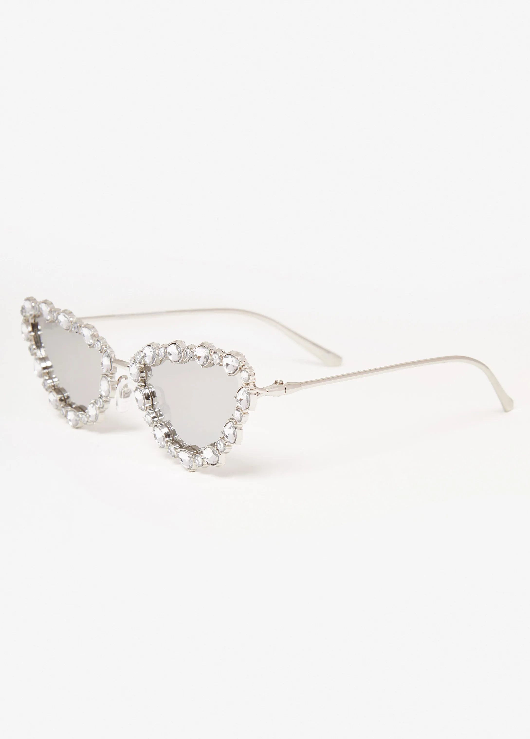 Crystal Tinted Cat Eye Sunglasses