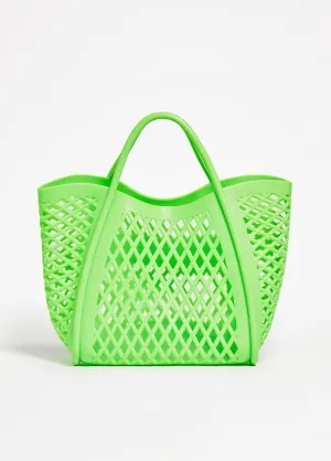Cutout Rubber Shopping Tote