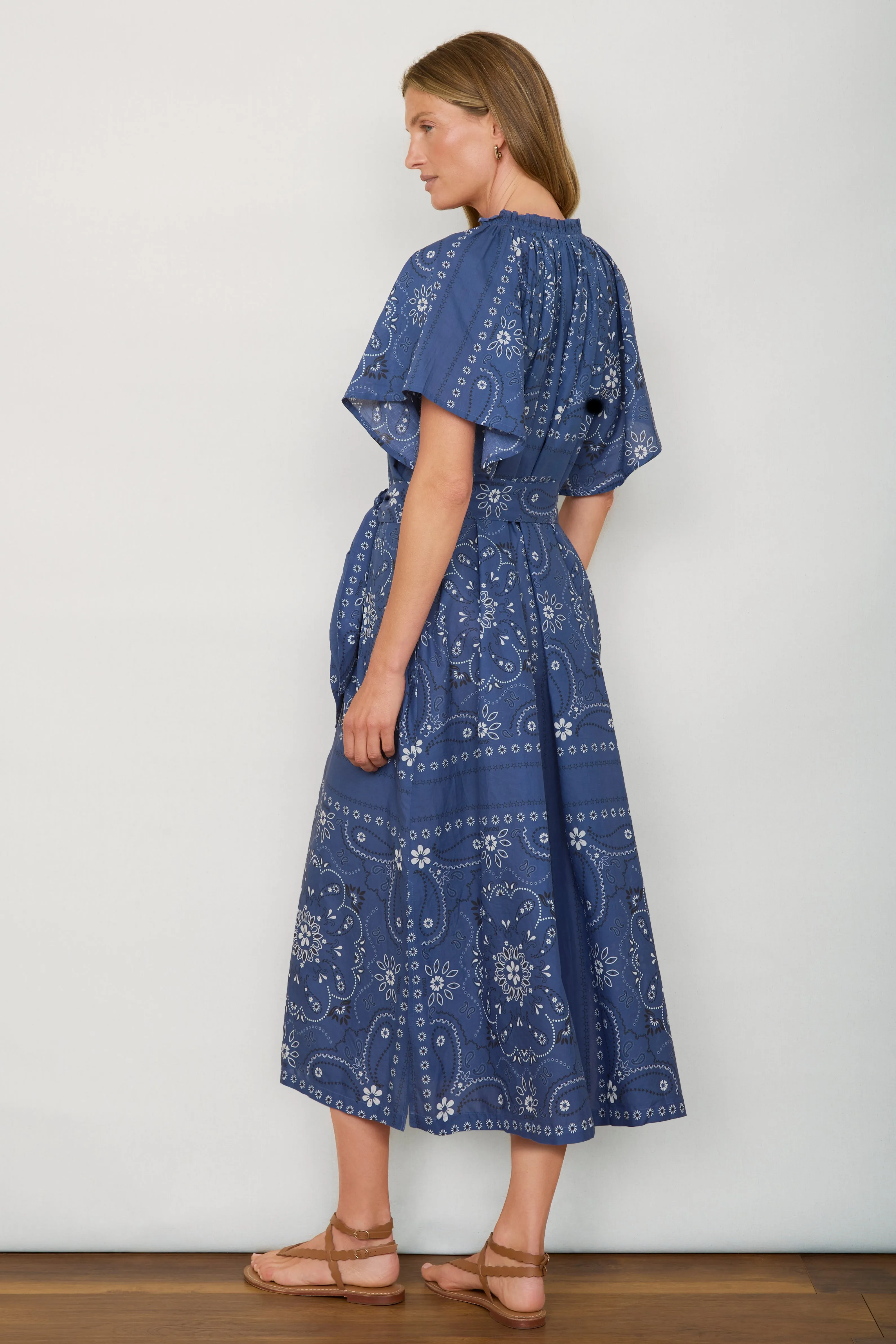 DB X Wyse Terra Dress - Ibiza Blue Bandana