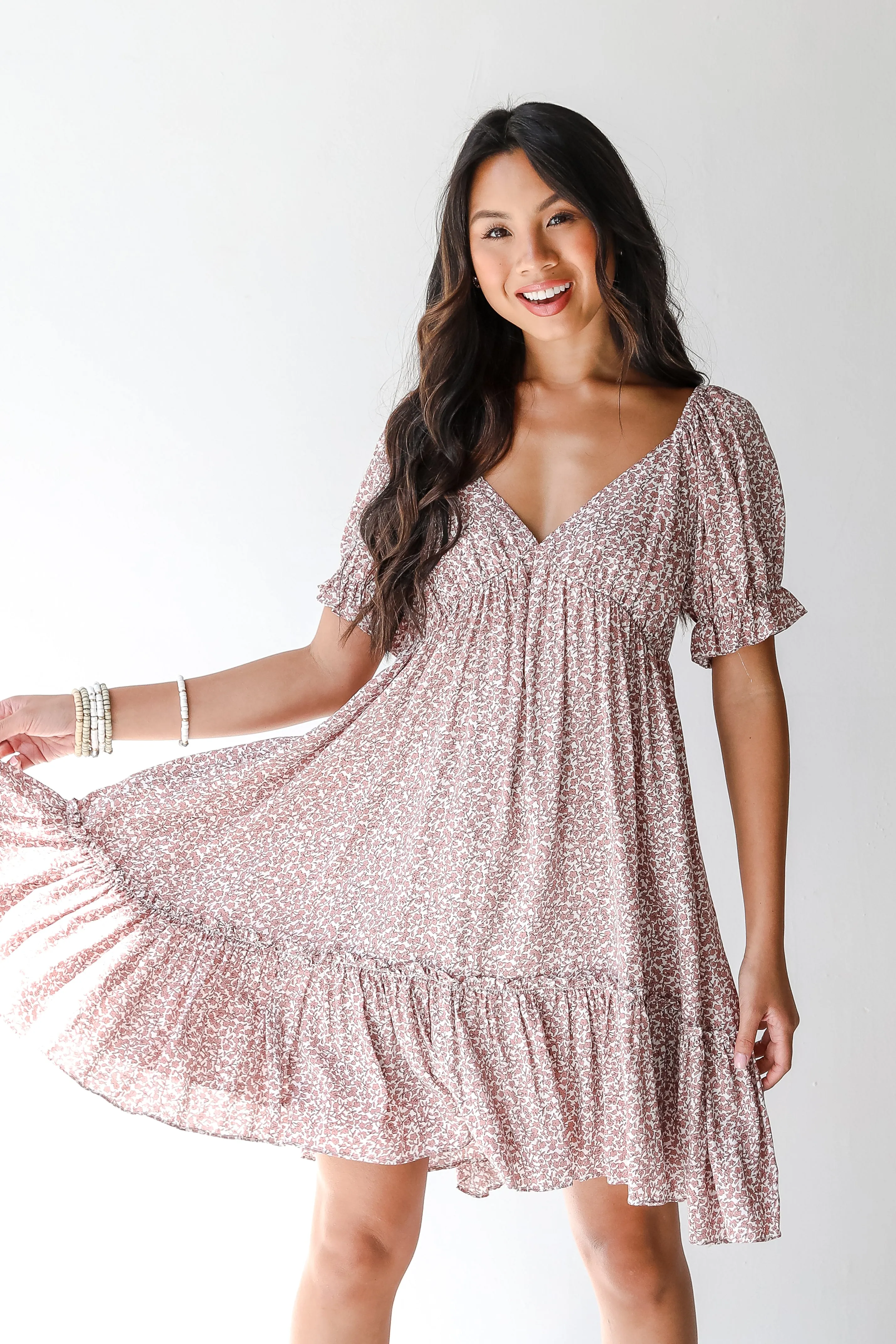 Fallen For You Floral Mini Dress