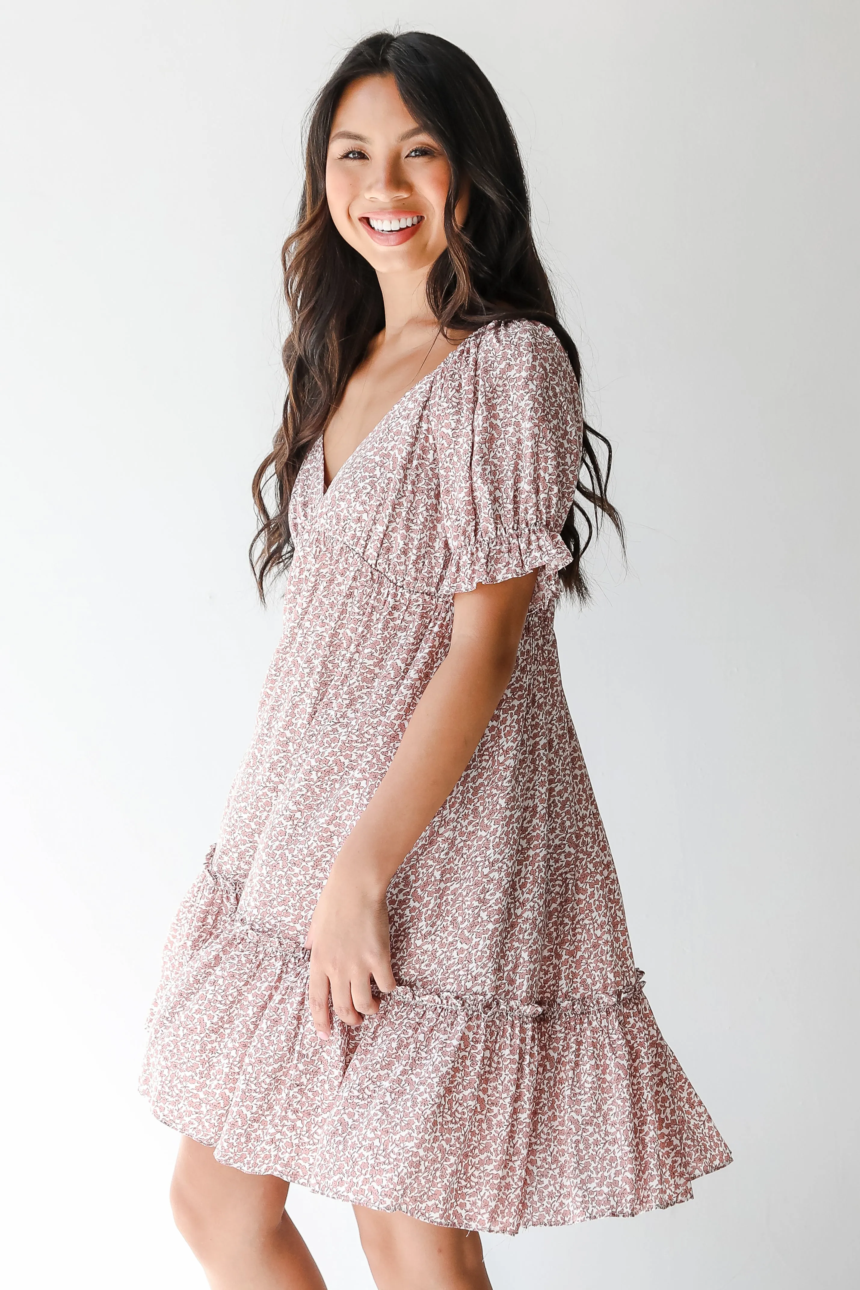 Fallen For You Floral Mini Dress