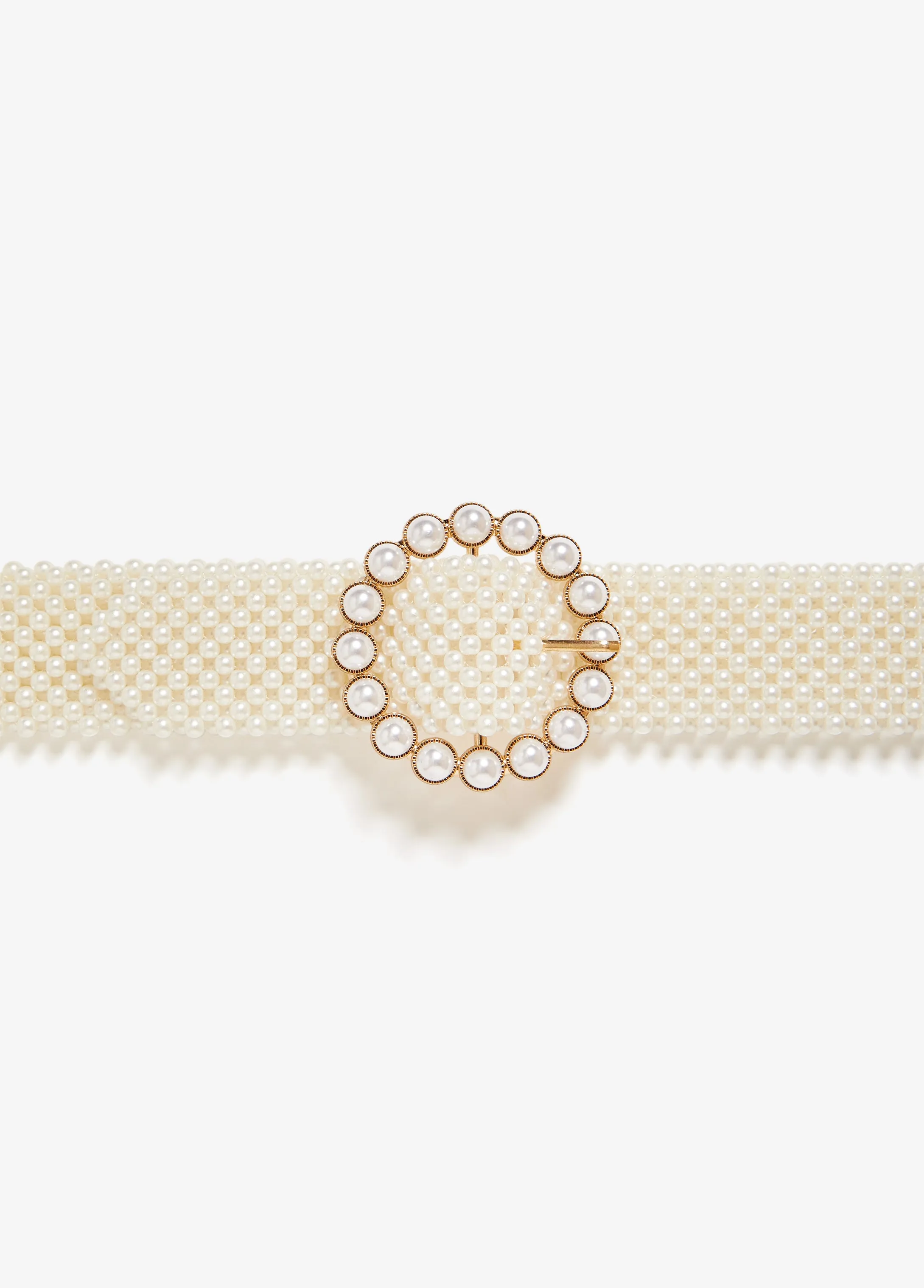 Faux Pearl Waist Belt