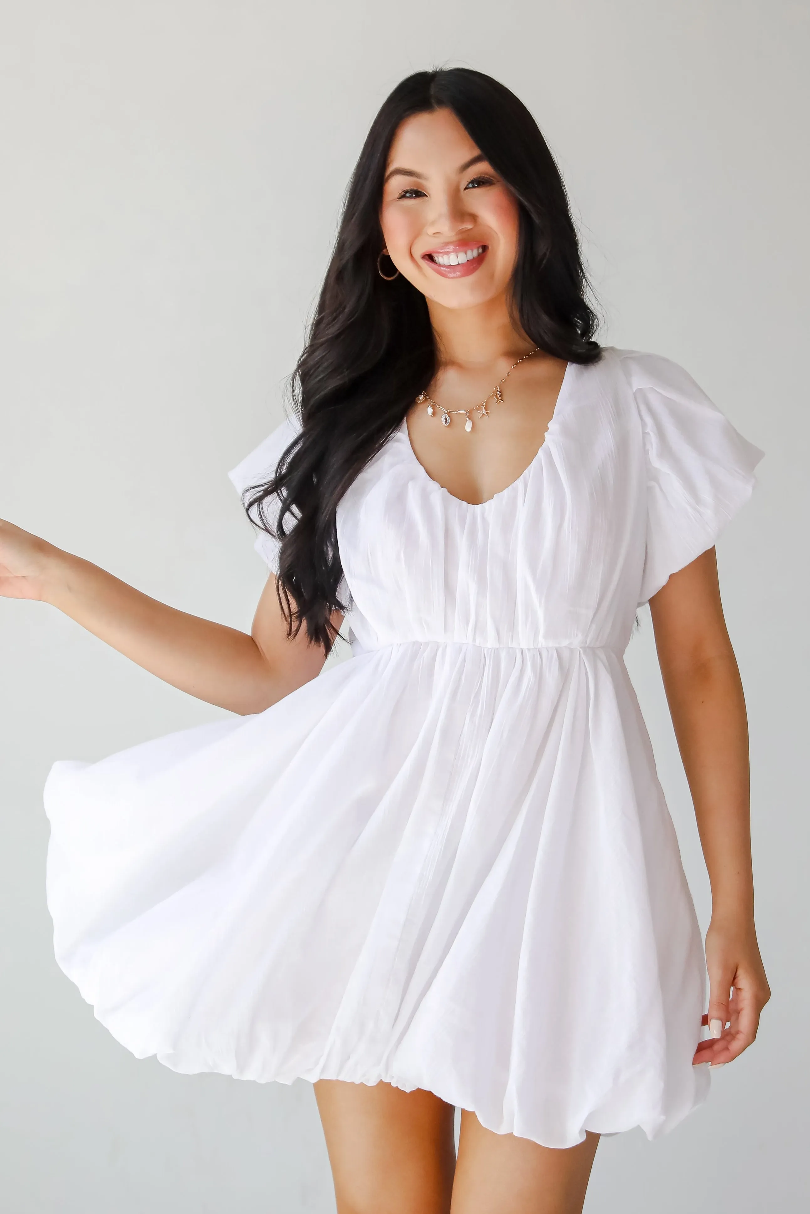 FINAL SALE - All The Charm Babydoll Mini Dress