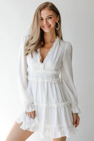 FINAL SALE - Always There For Me Ruffle Mini Dress