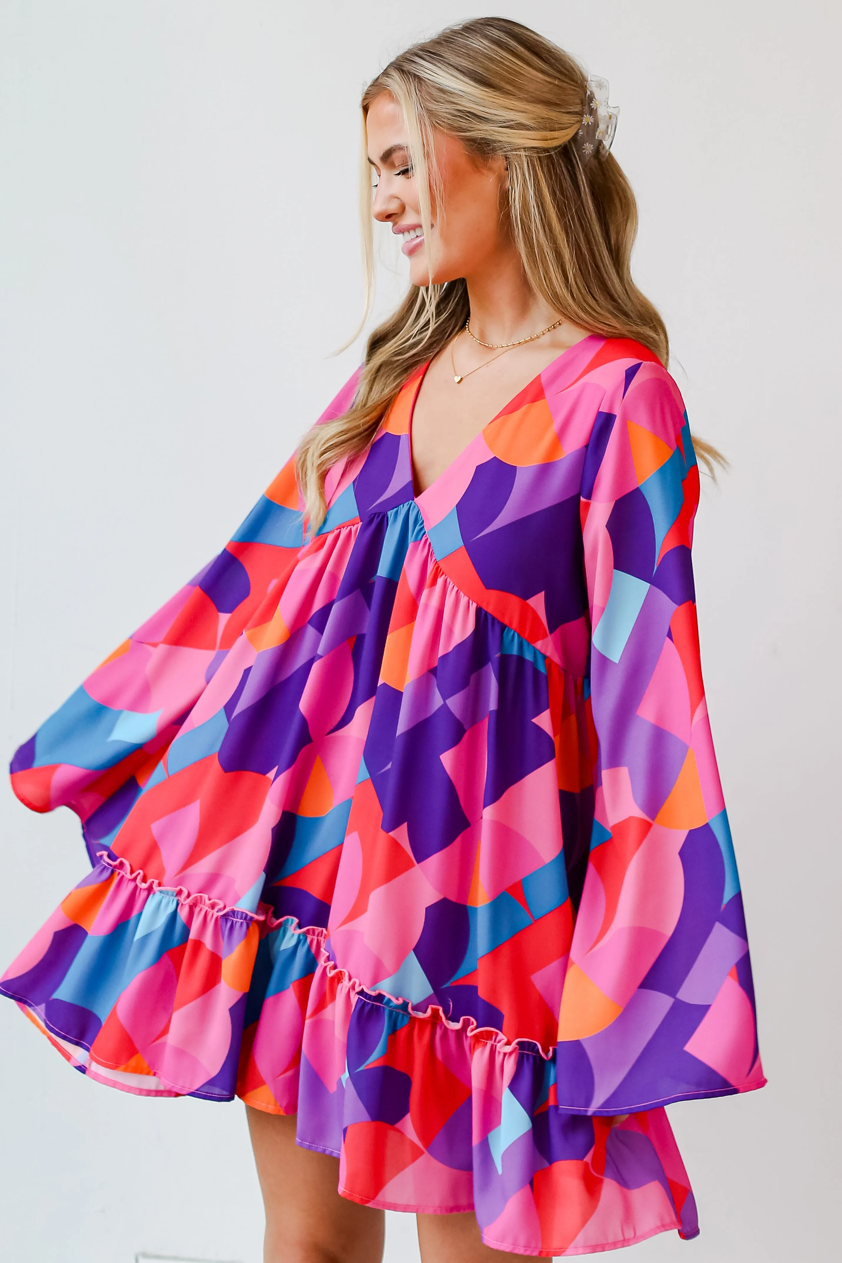 FINAL SALE - Beautiful Brilliance Pink Mini Dress