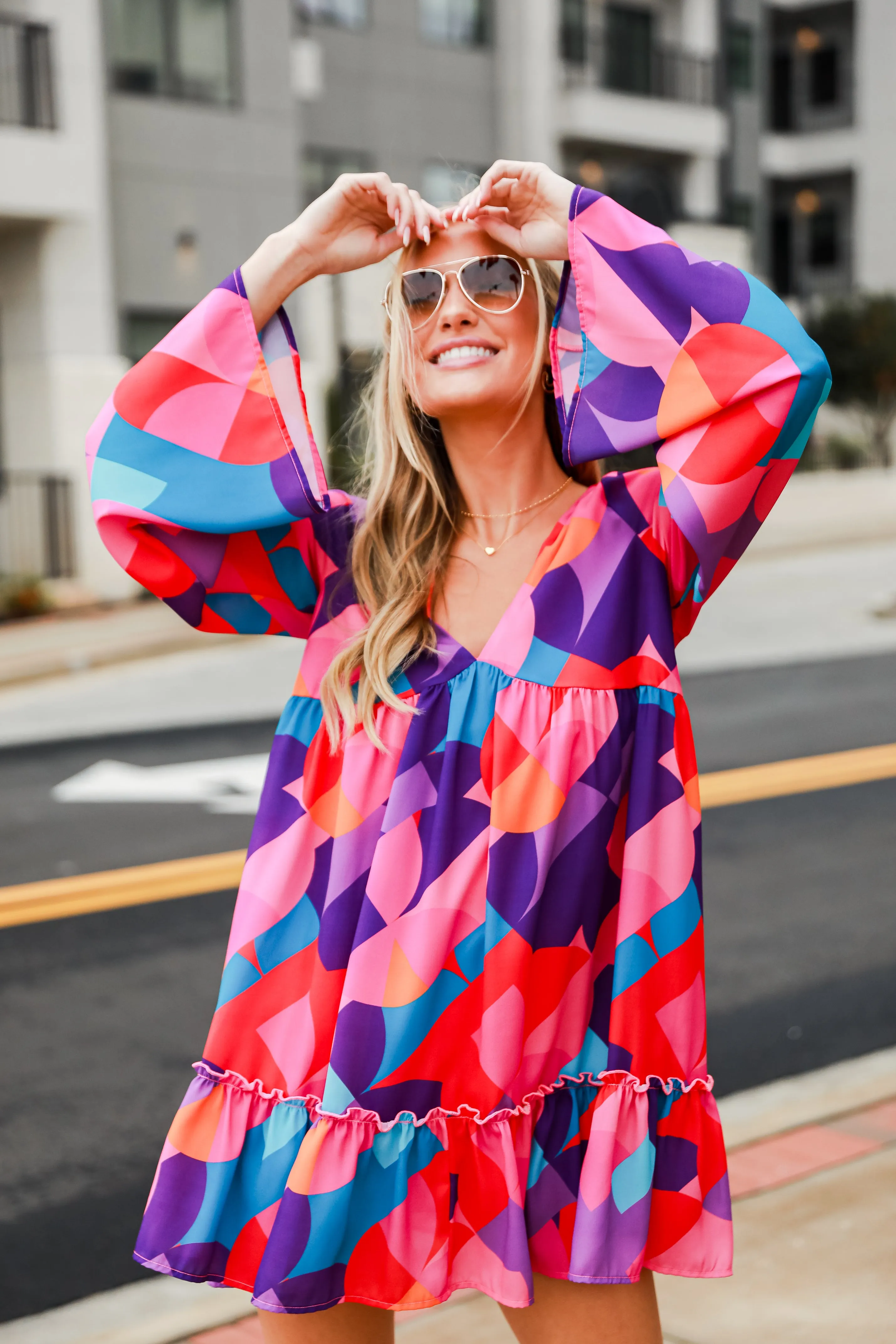 FINAL SALE - Beautiful Brilliance Pink Mini Dress