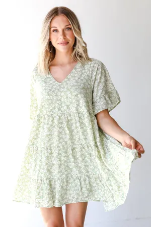 FINAL SALE - Blooming Vision Tiered Floral Mini Dress