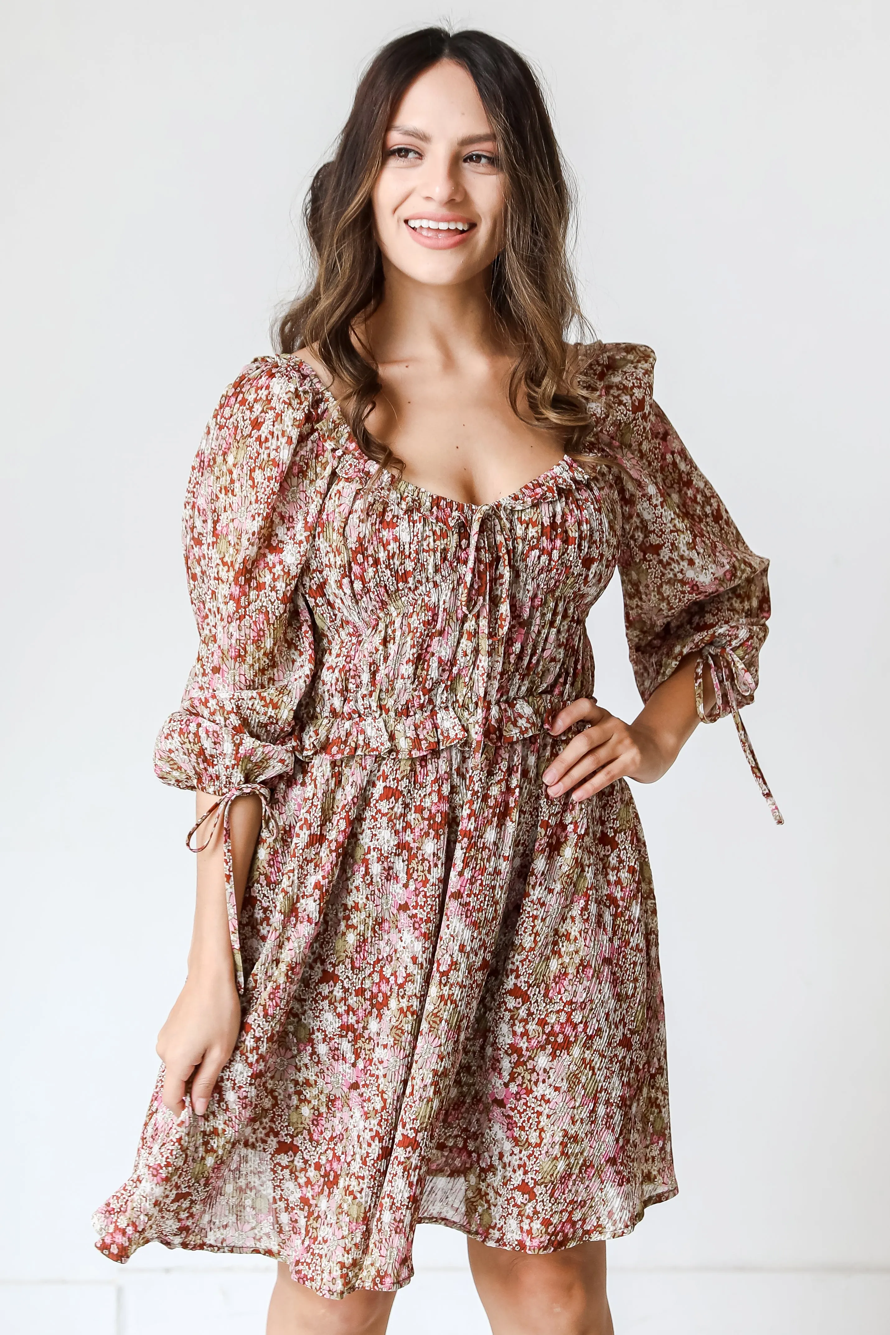 FINAL SALE - Compelling Love Floral Mini Dress