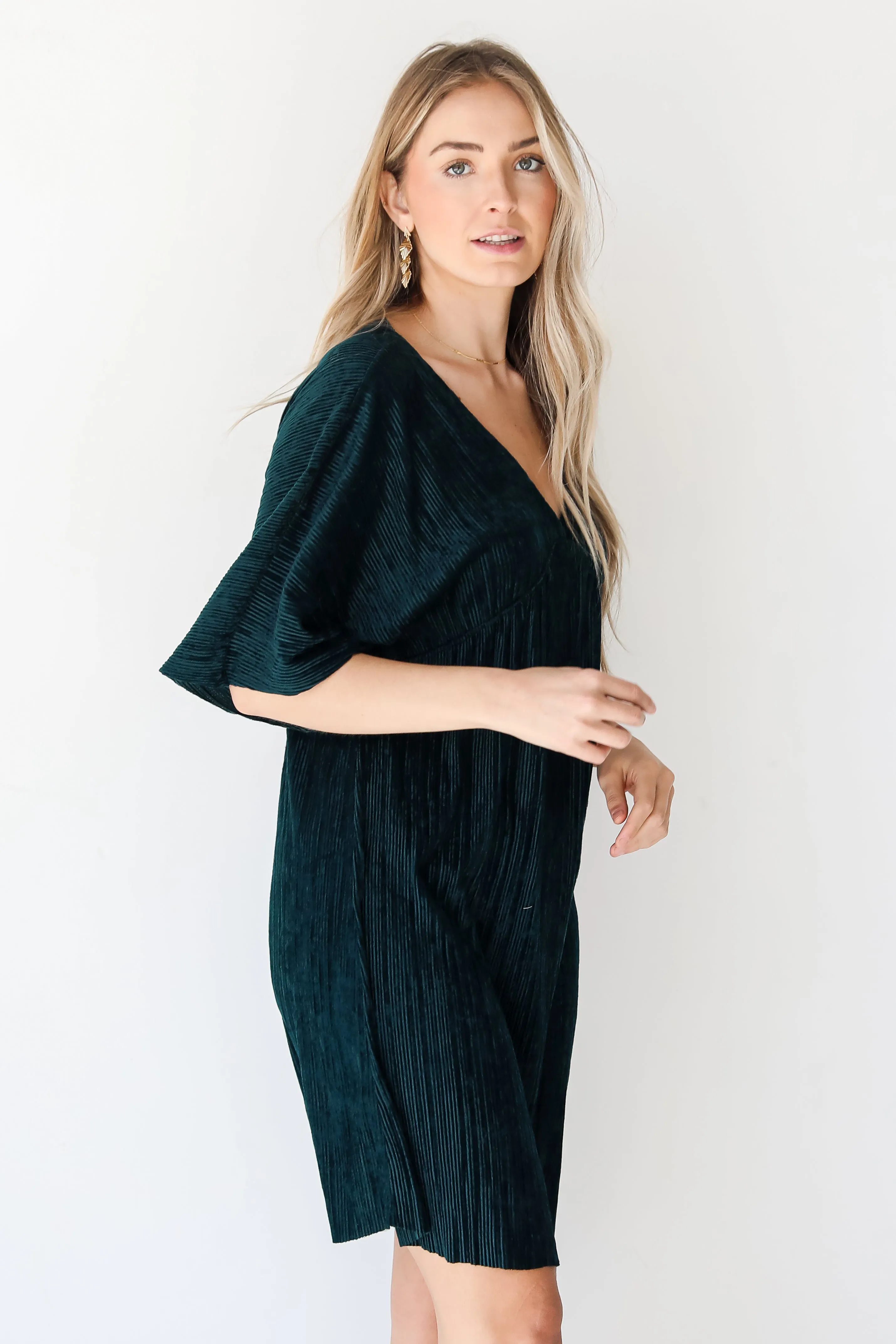 FINAL SALE - Crush On Me Velvet Babydoll Mini Dress