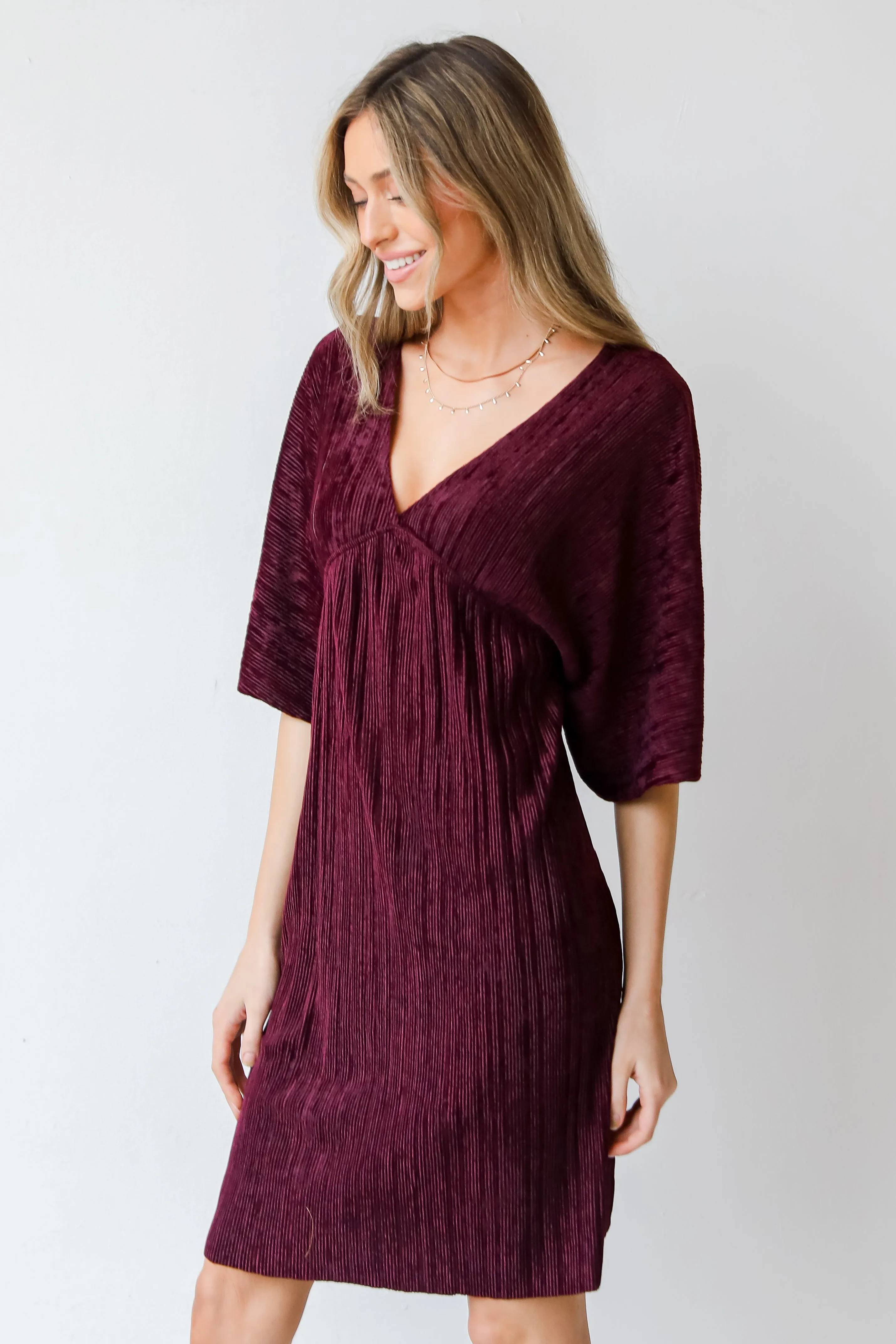 FINAL SALE - Crush On Me Velvet Babydoll Mini Dress