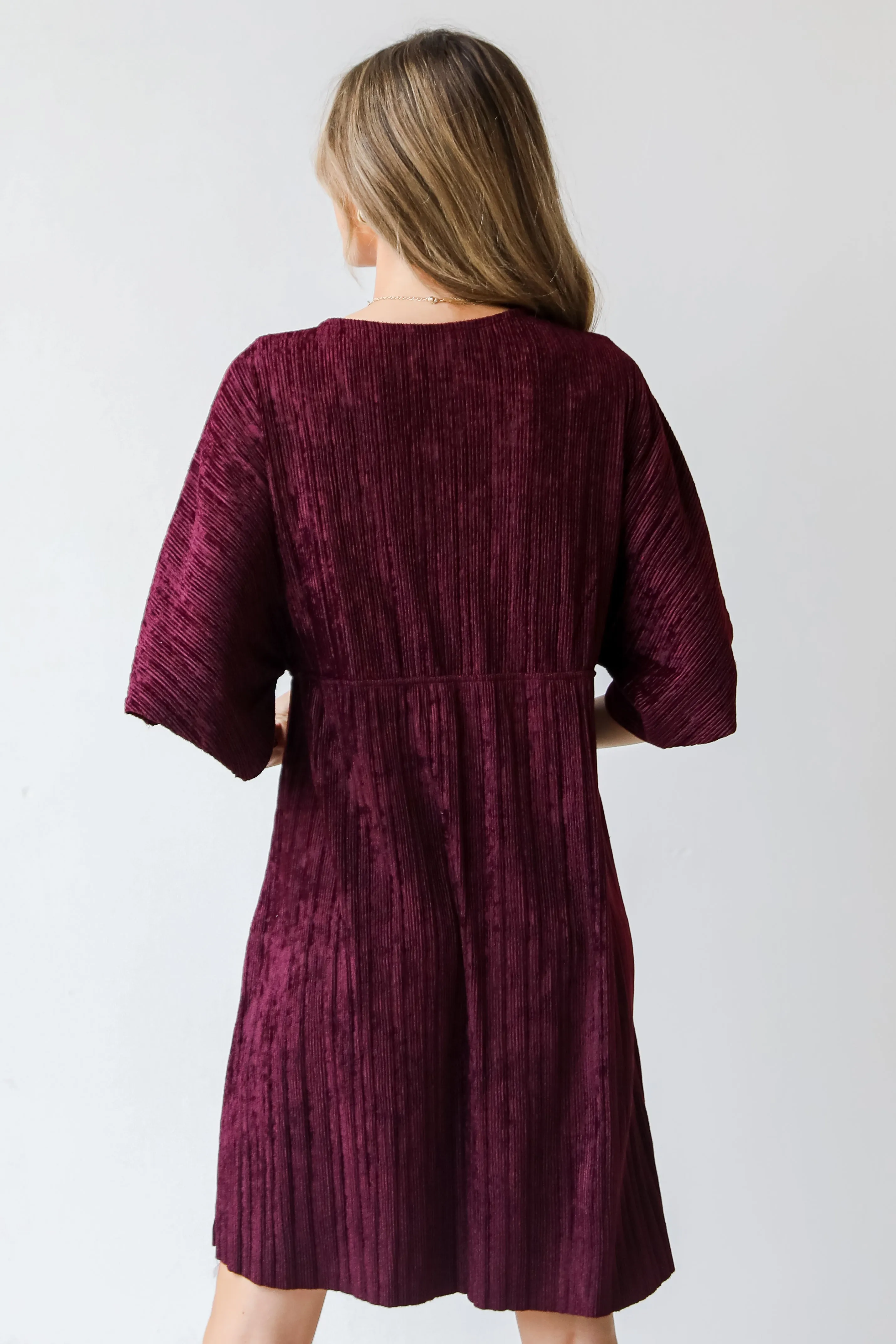 FINAL SALE - Crush On Me Velvet Babydoll Mini Dress