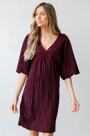 FINAL SALE - Crush On Me Velvet Babydoll Mini Dress