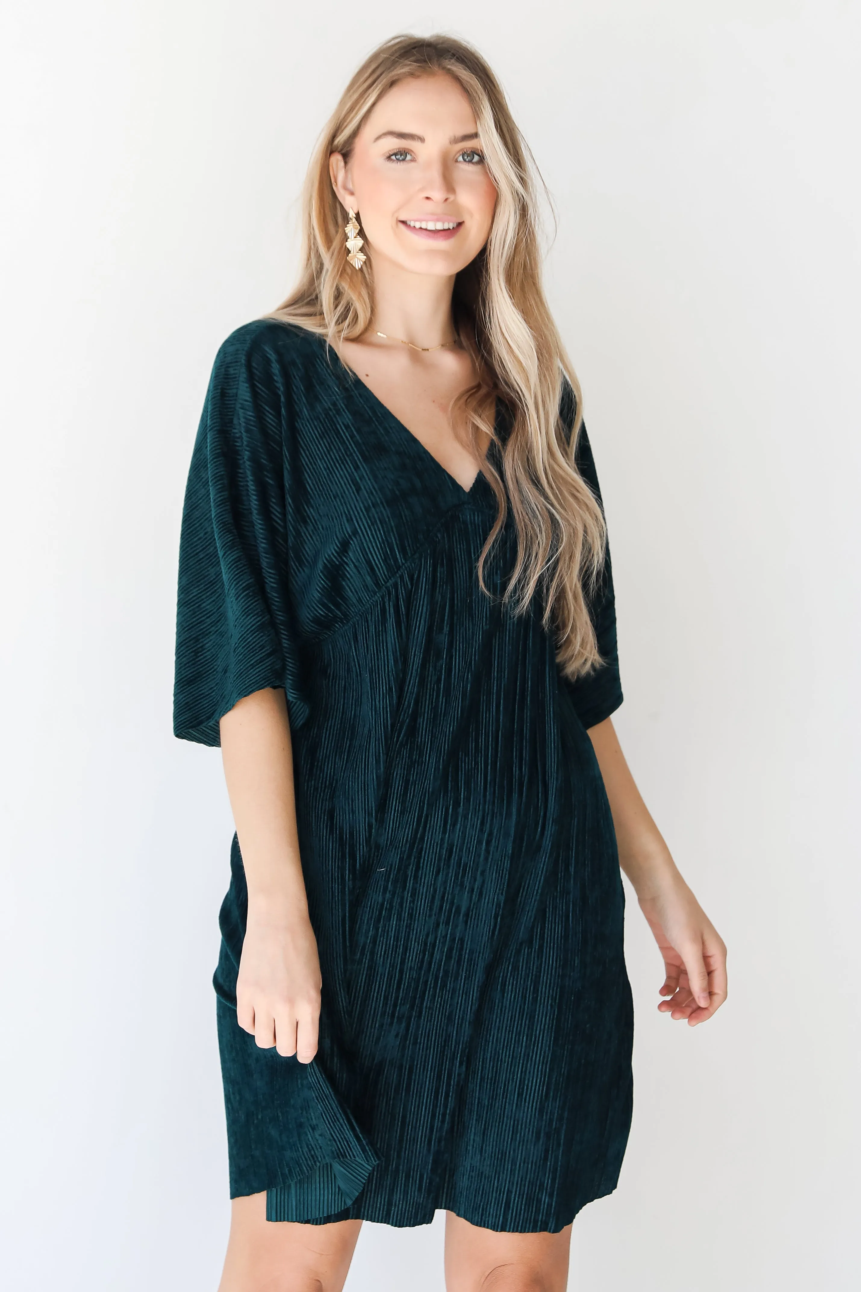 FINAL SALE - Crush On Me Velvet Babydoll Mini Dress