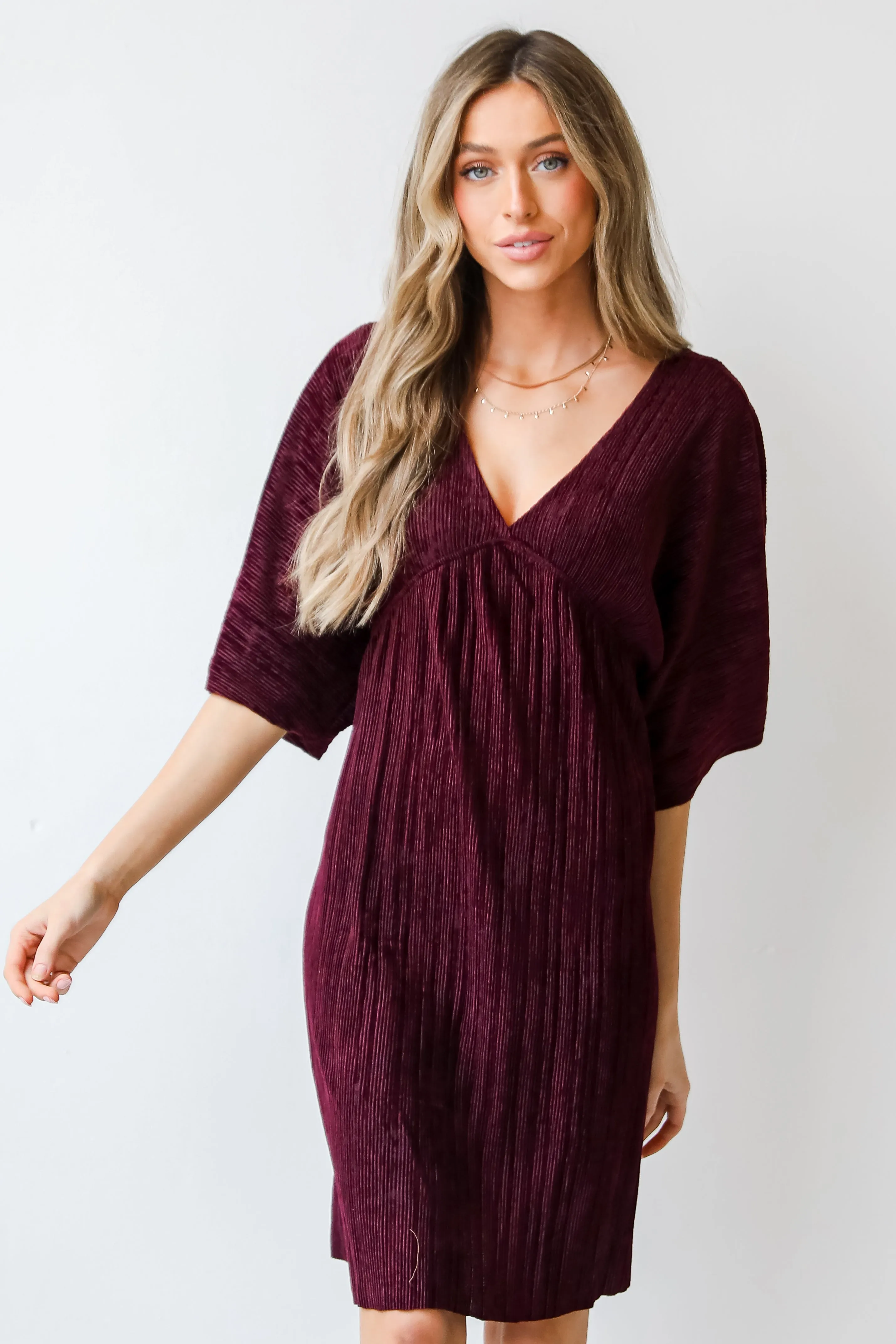 FINAL SALE - Crush On Me Velvet Babydoll Mini Dress