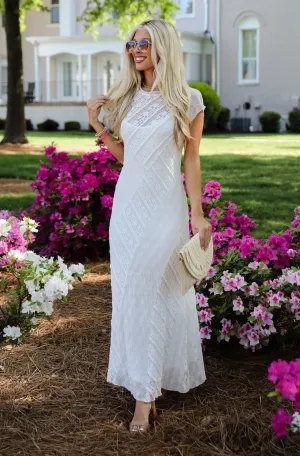 FINAL SALE - Dreamiest Desires White Lace Maxi Dress
