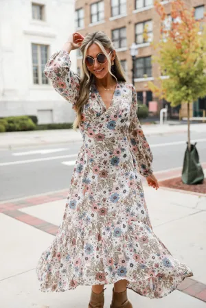 FINAL SALE - Dreamy Energy Floral Maxi Dress
