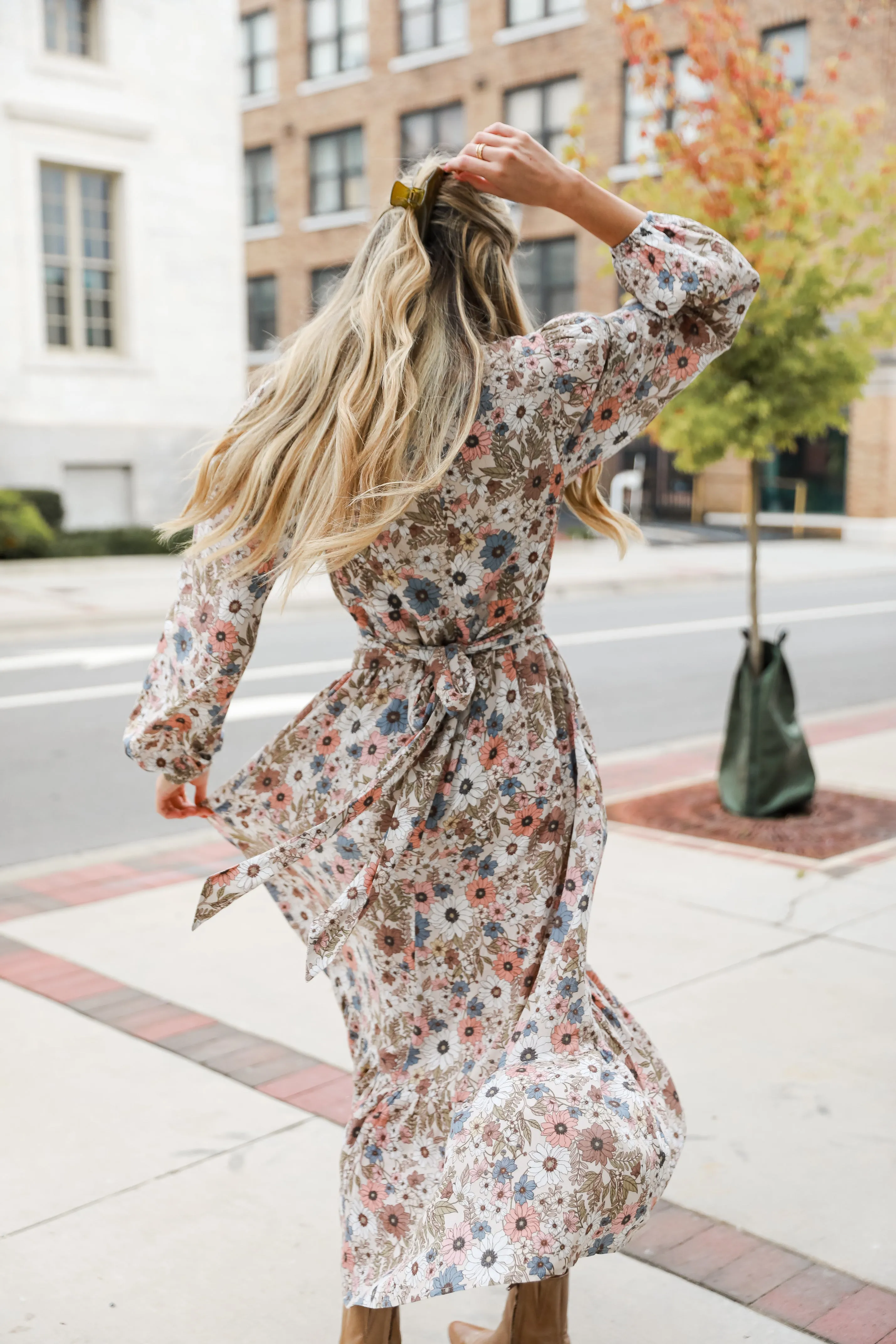 FINAL SALE - Dreamy Energy Floral Maxi Dress