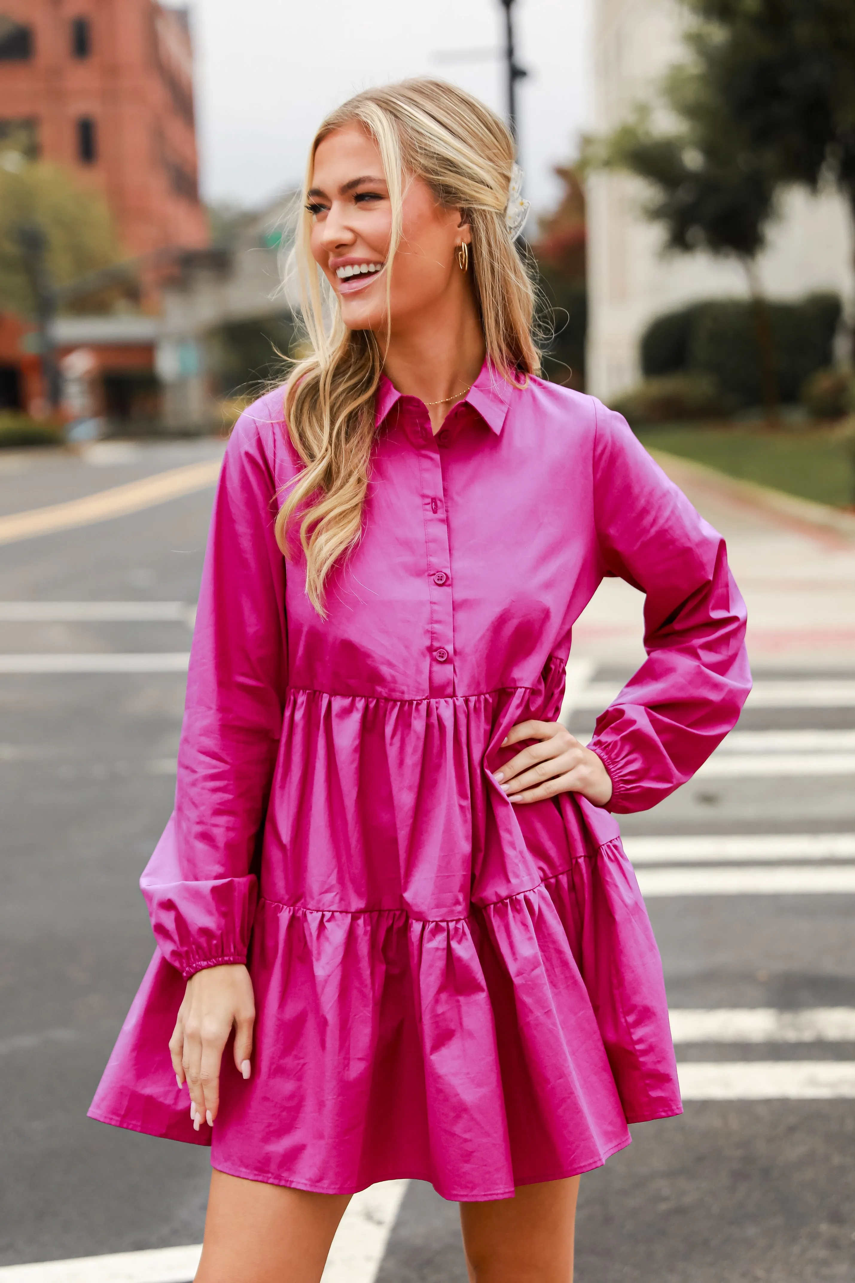 FINAL SALE - Effortlessly Intriguing Tiered Mini Dress