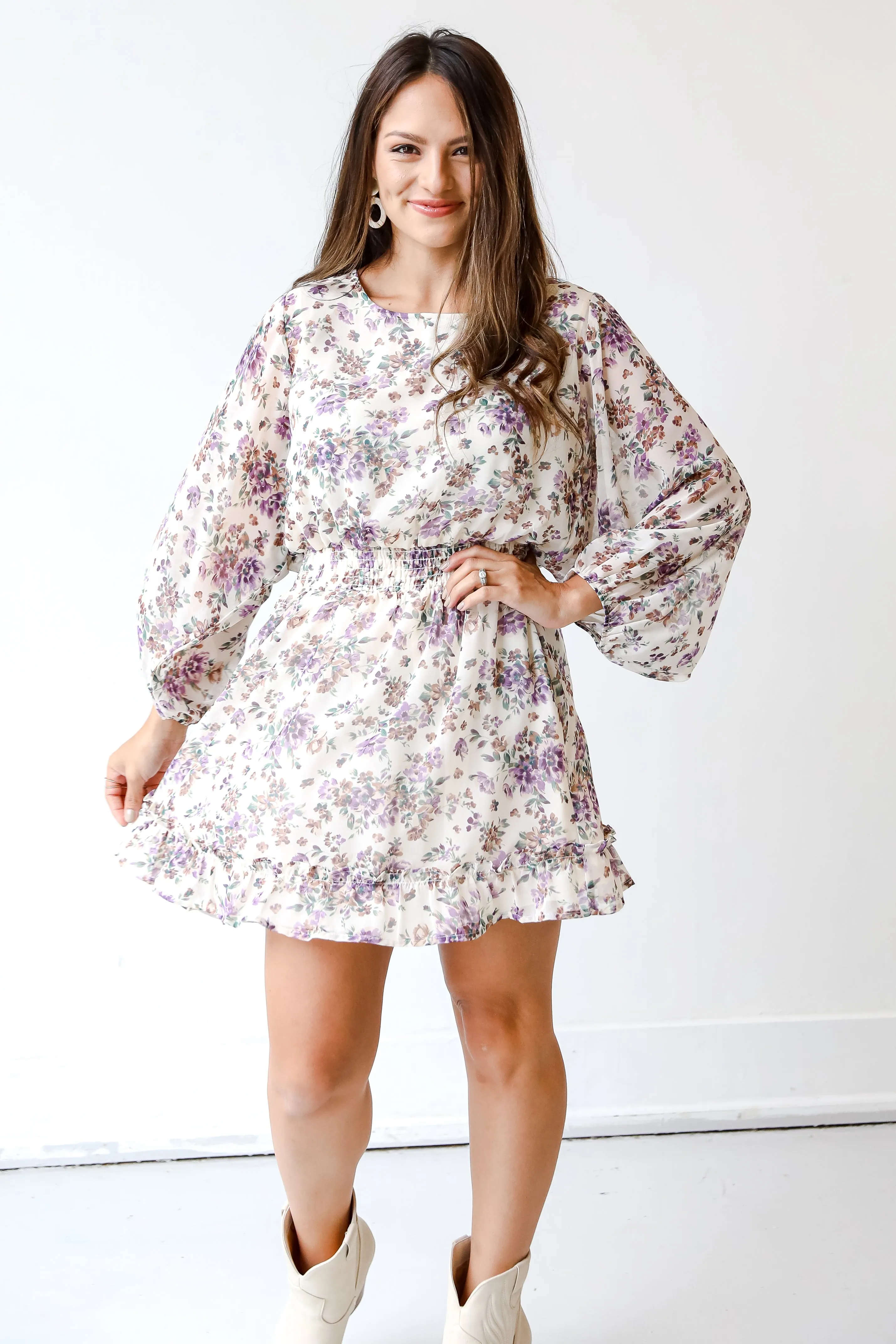 FINAL SALE - Flowery Passion Floral Mini Dress