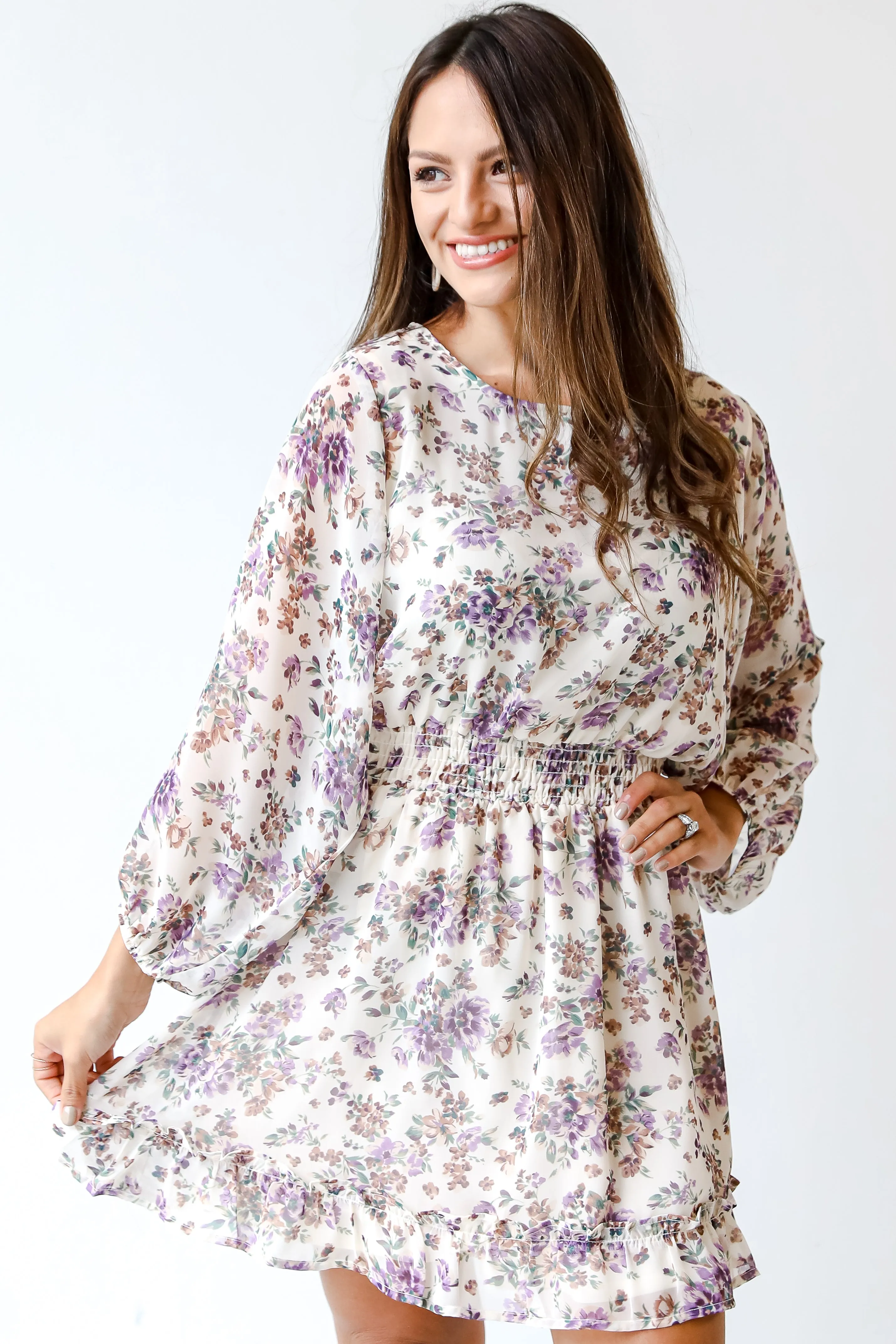 FINAL SALE - Flowery Passion Floral Mini Dress