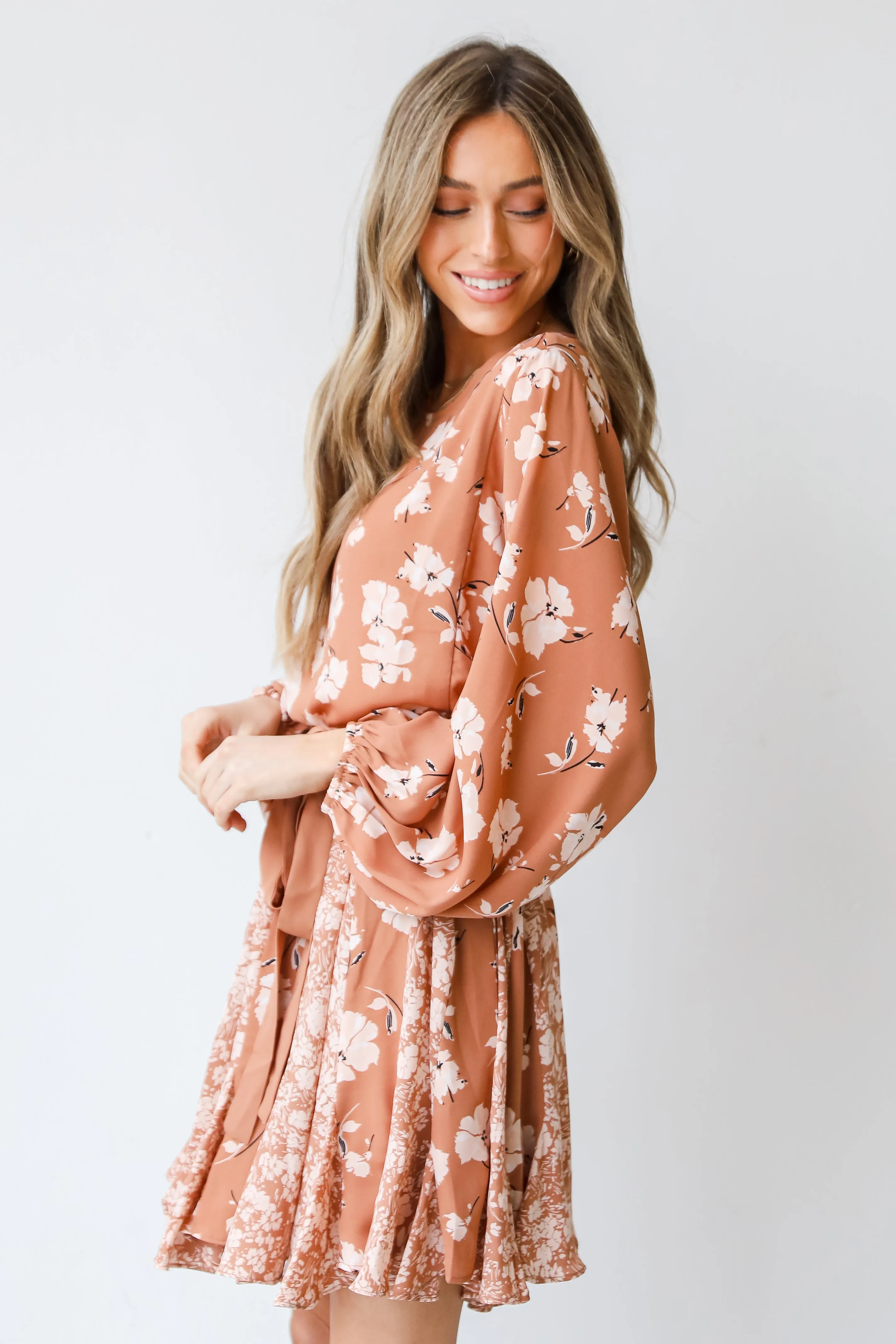 FINAL SALE - Gettin' Flirty Floral Mini Dress
