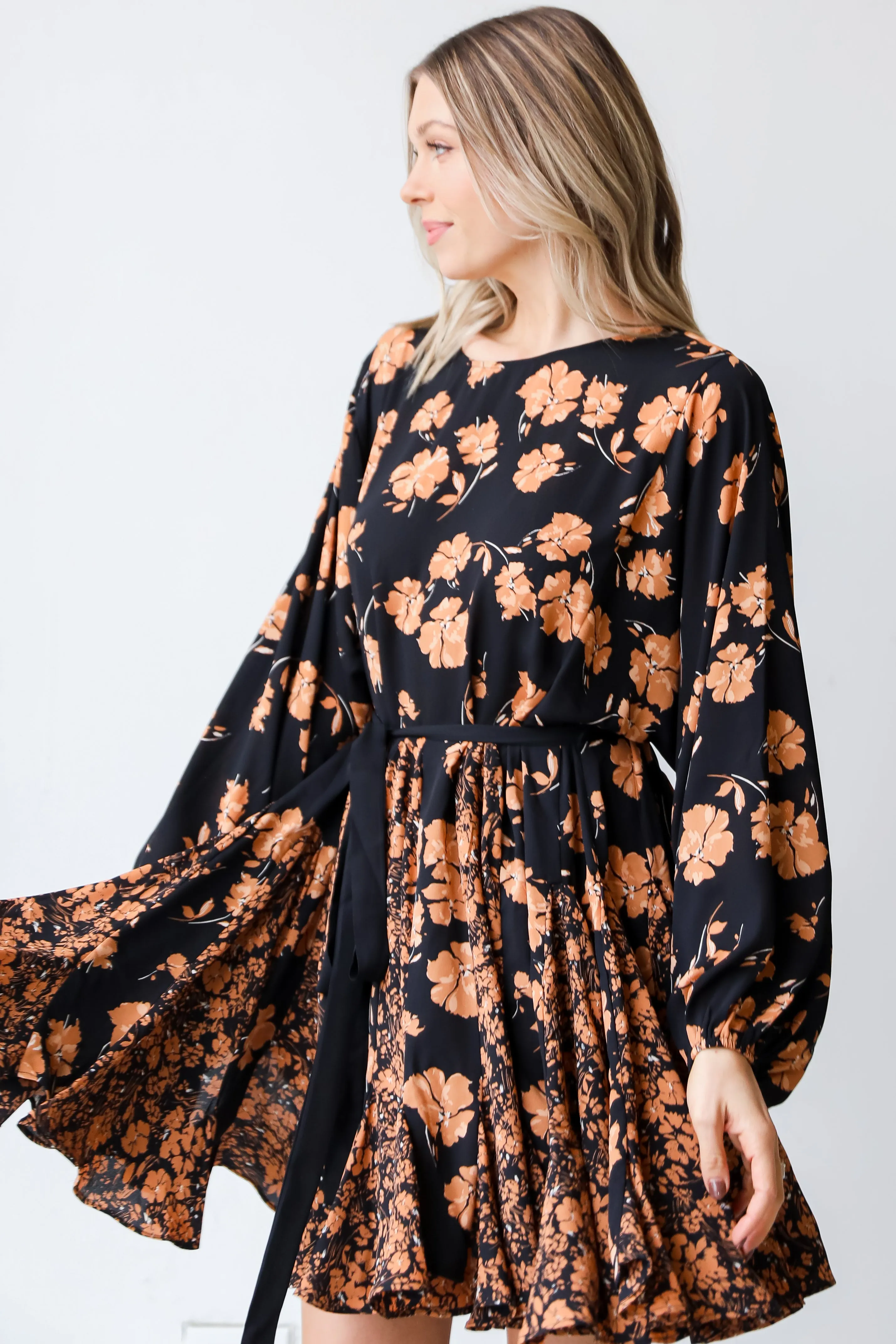 FINAL SALE - Gettin' Flirty Floral Mini Dress