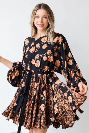FINAL SALE - Gettin' Flirty Floral Mini Dress