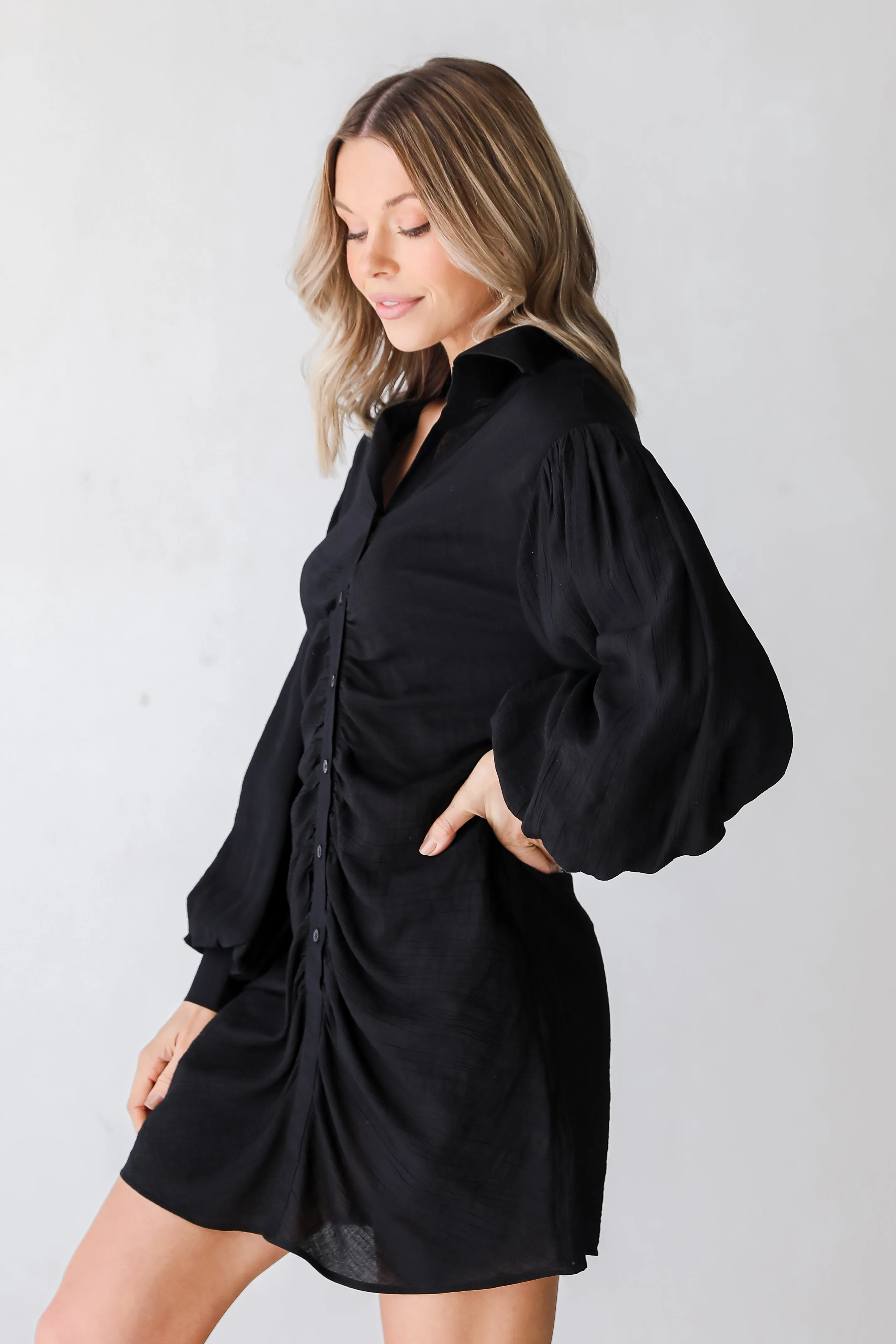 FINAL SALE - Highly Favored Ruched Mini Dress