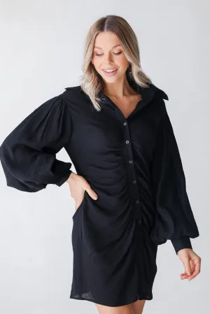 FINAL SALE - Highly Favored Ruched Mini Dress