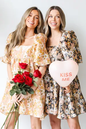 FINAL SALE - Made For Magic Floral Babydoll Mini Dress