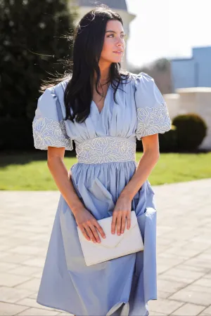 FINAL SALE - Phenomenal Sweetness Denim Midi Dress