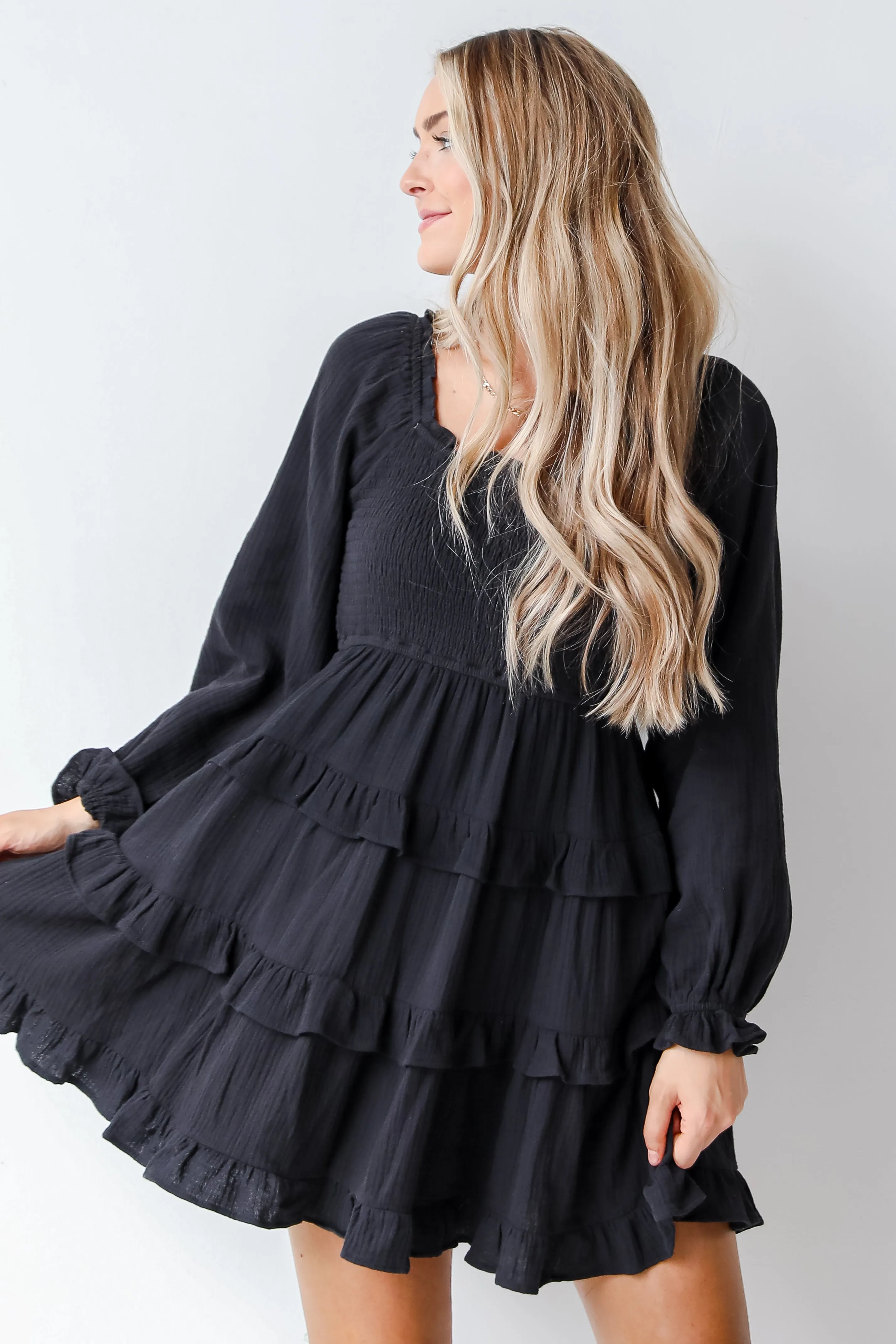 FINAL SALE - Sanford Tiered Mini Dress