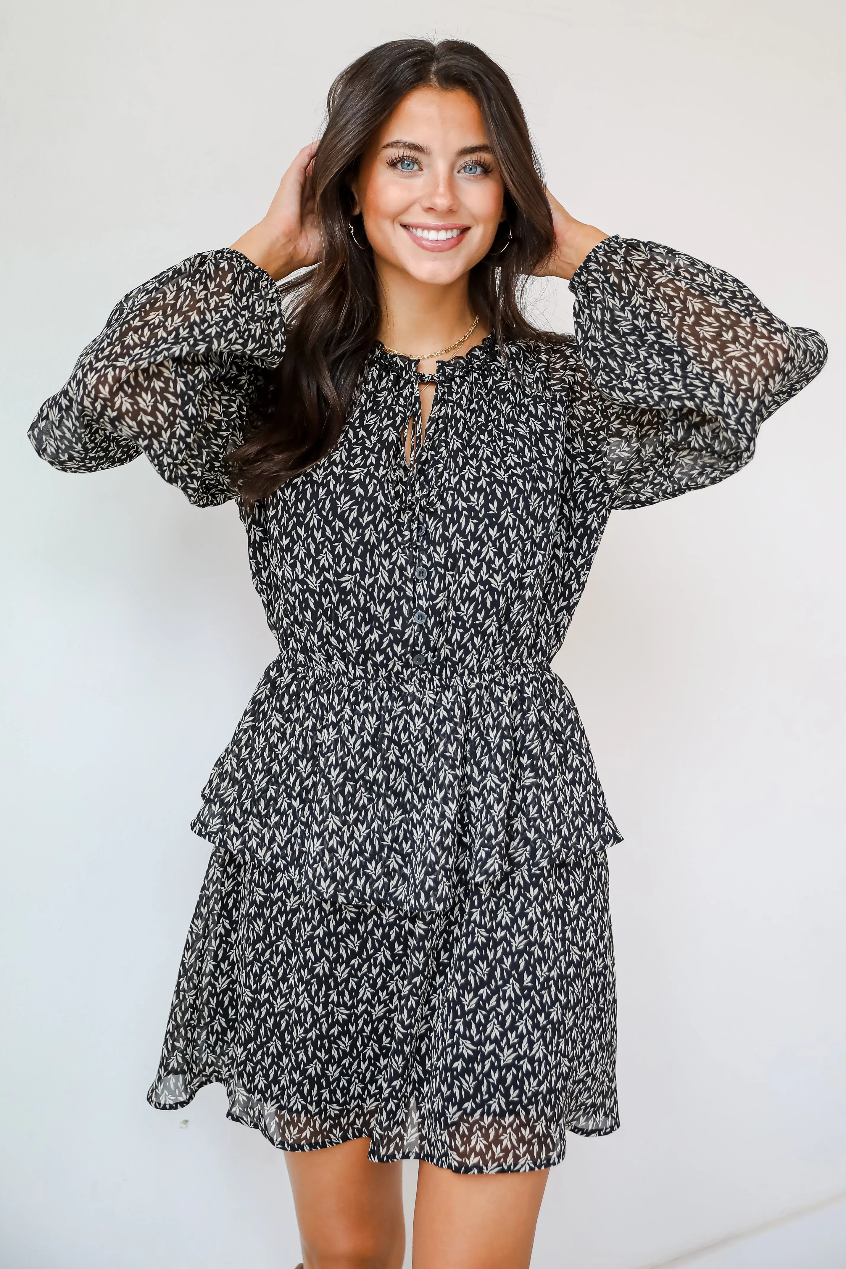 FINAL SALE - Sensationally Impressive Black Mini Dress
